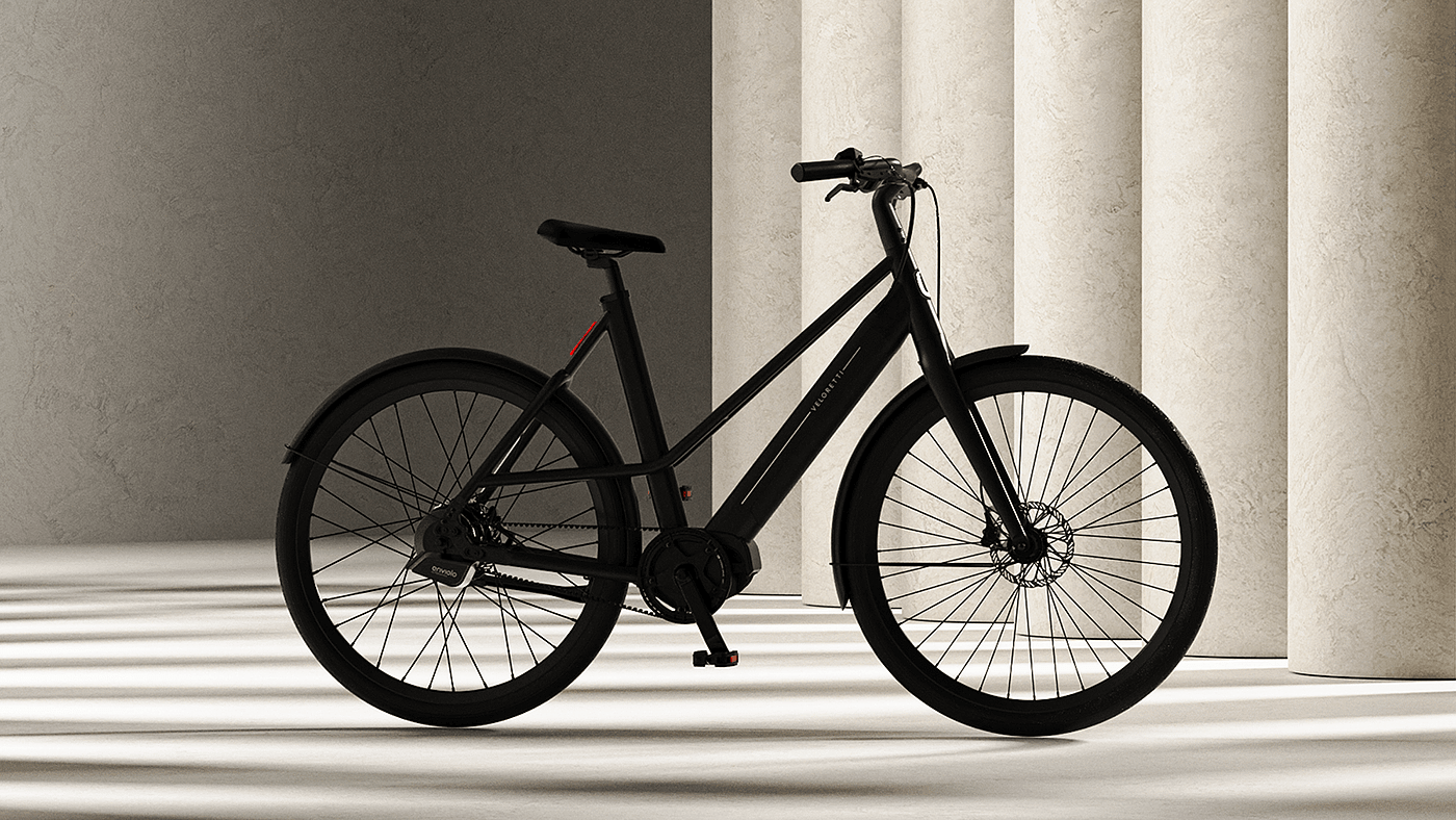 Veloretti，Electric bicycle，cgi，Bicycle，3d，