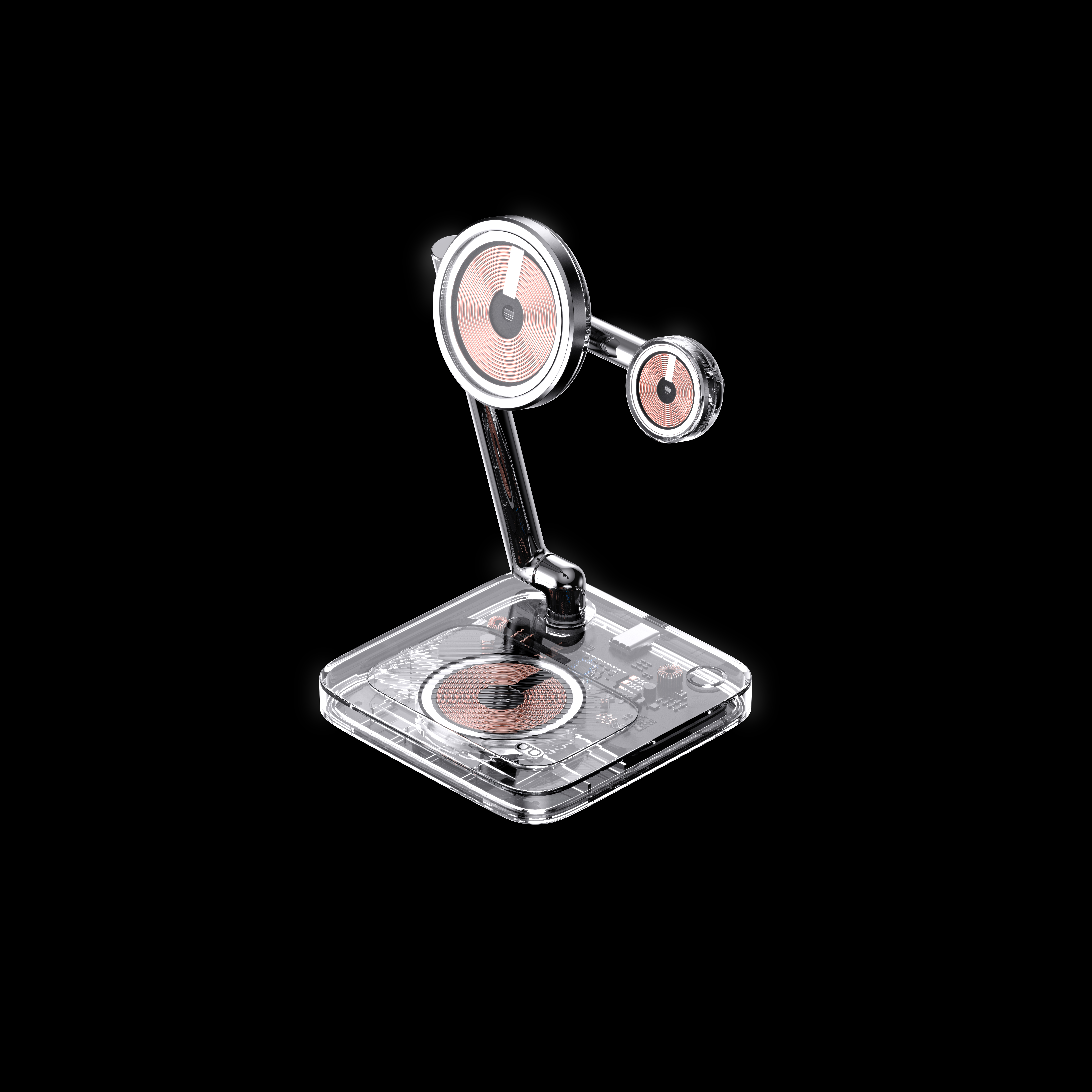 wireless charger ，product design，ZENMOKE，industrial design，3C digital，