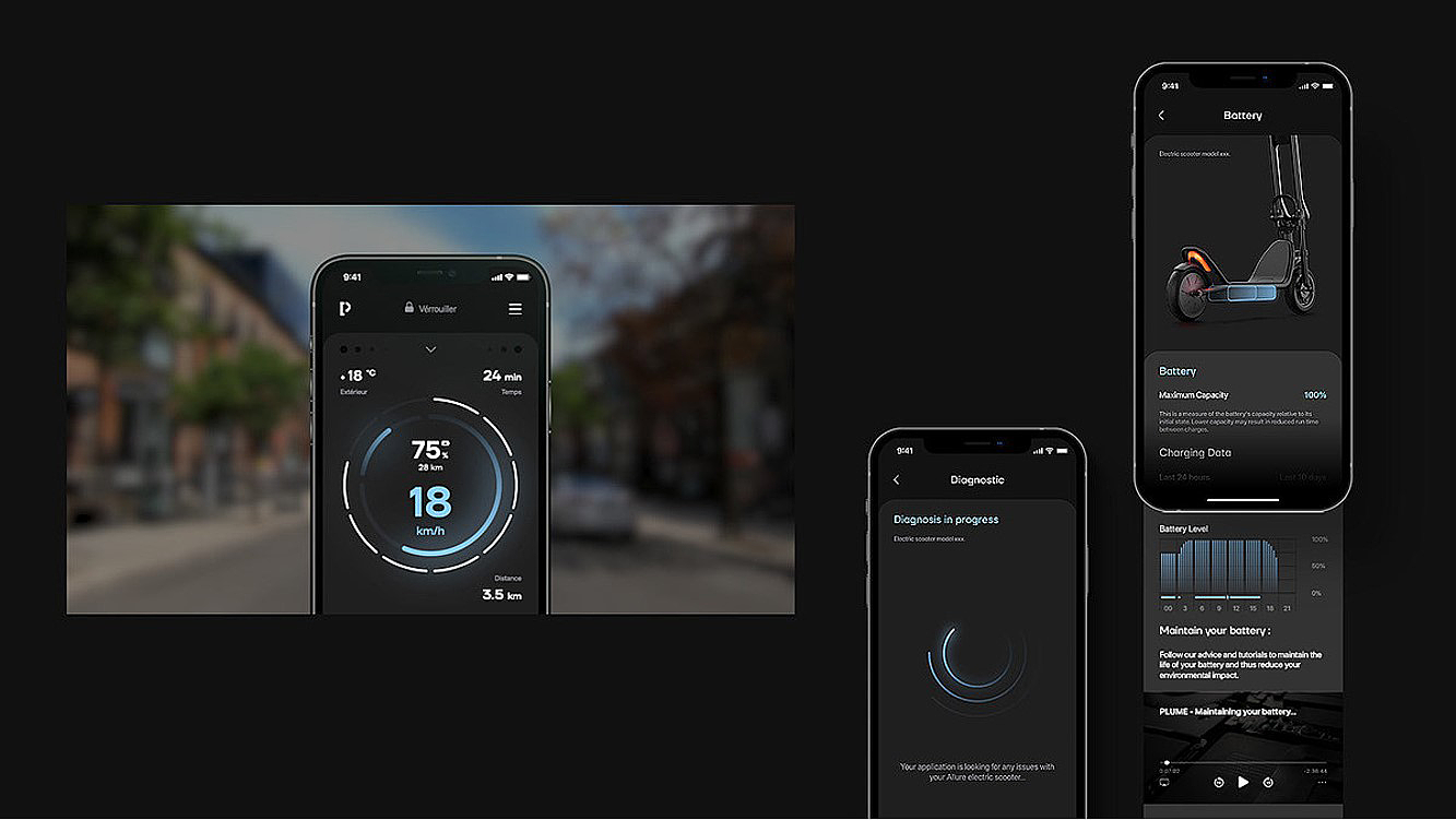 industrial design，Electric，Scooter，outdoors，Travel tools，