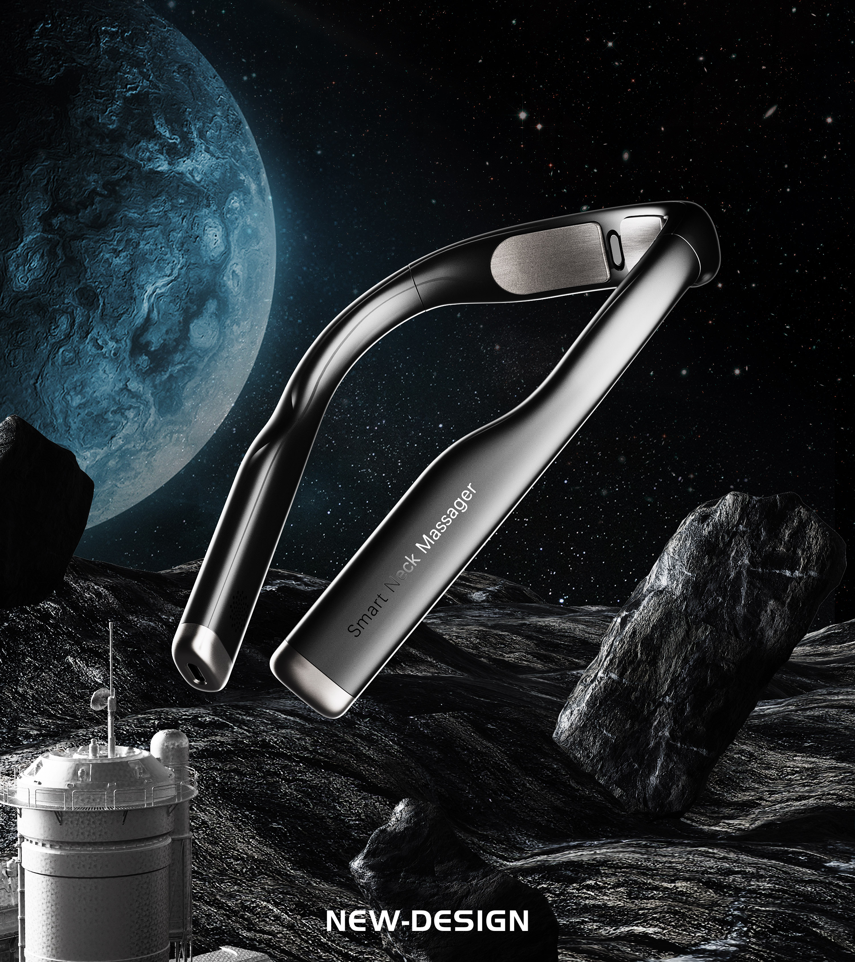 Sense of science and technology，Neck massage，Big Health Industry，