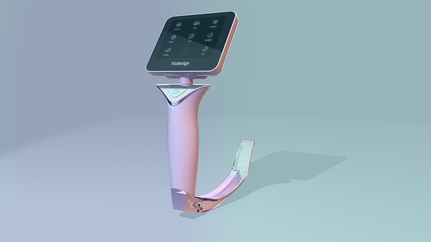 product design，Medical products，Appearance design，laryngoscope，industrial design，