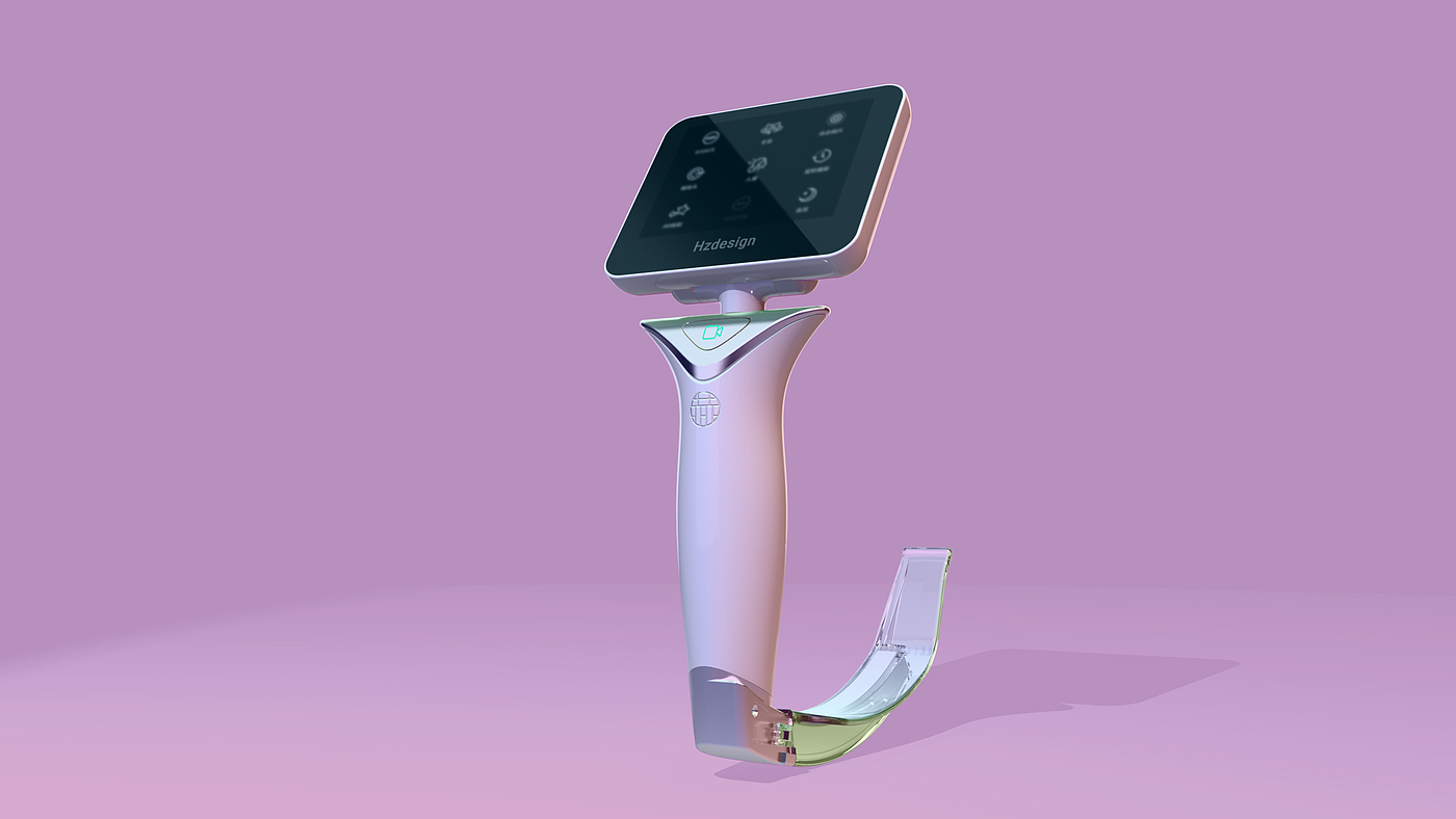 product design，Medical products，Appearance design，laryngoscope，industrial design，
