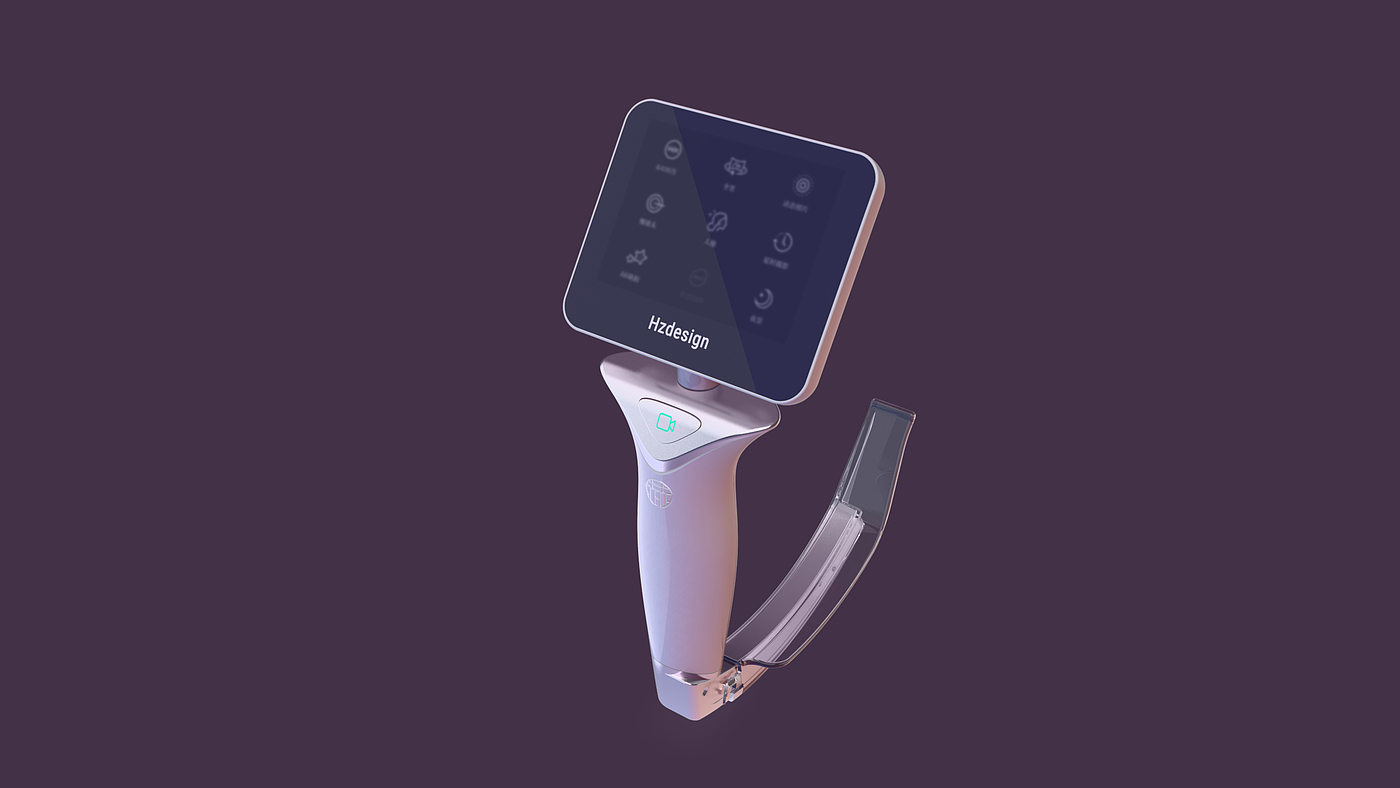 product design，Medical products，Appearance design，laryngoscope，industrial design，