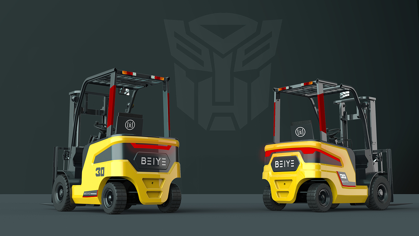 Forklift，modelling，design sketch，