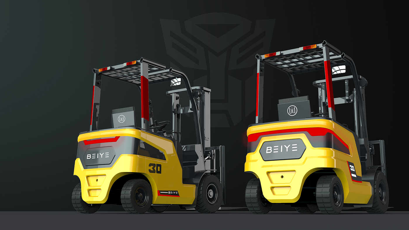 Forklift，modelling，design sketch，