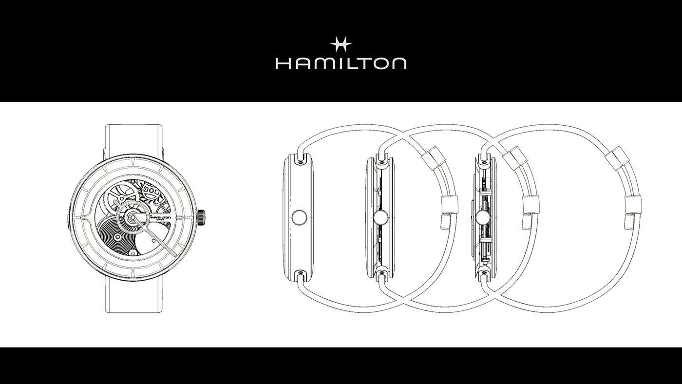 Wrist watch，Brand identity，Brand design，Hamilton，HAMILTON OASIS，