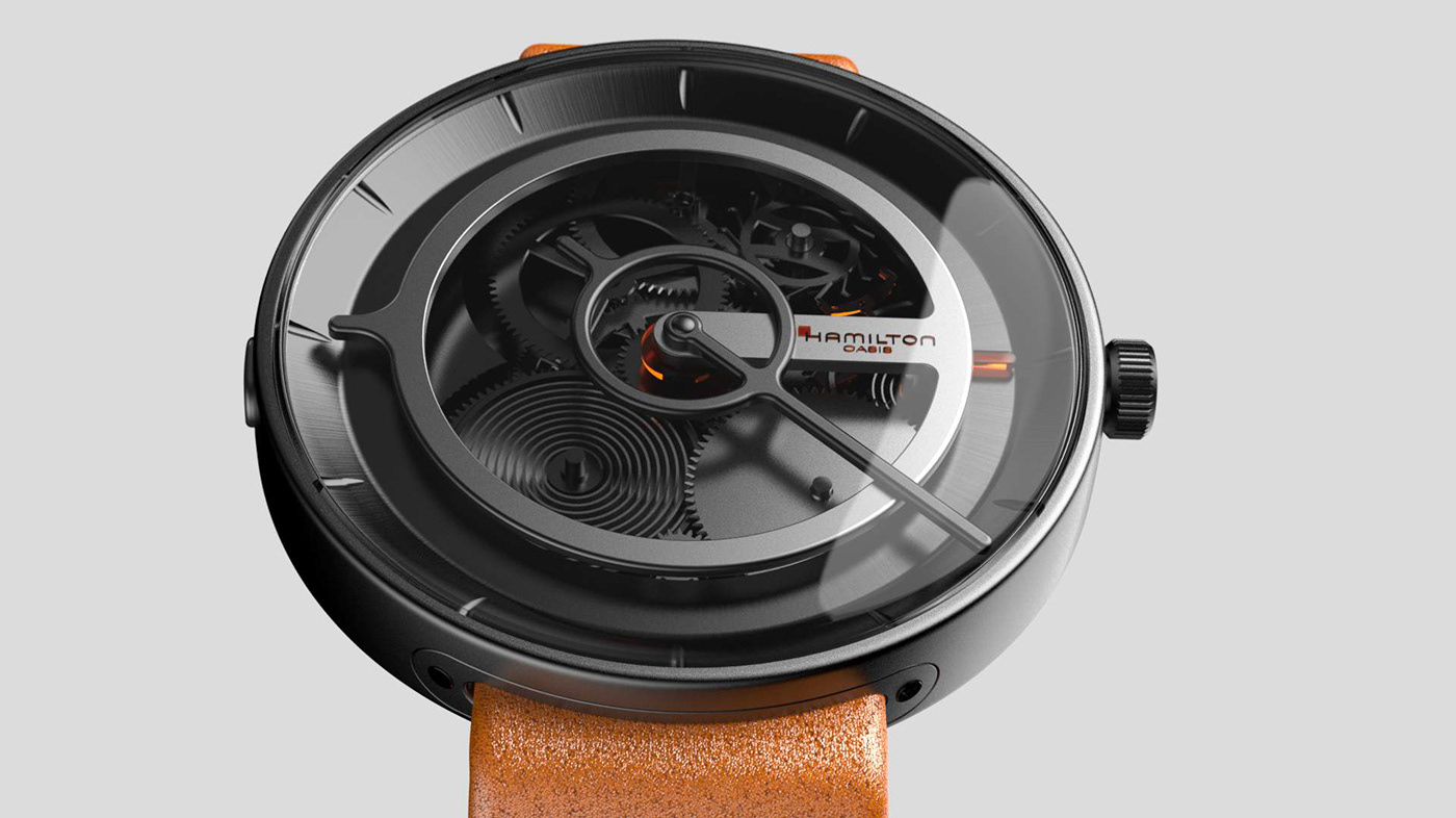 Wrist watch，Brand identity，Brand design，Hamilton，HAMILTON OASIS，