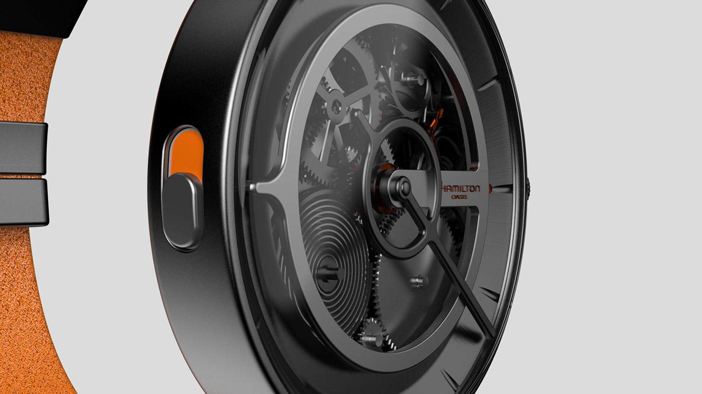 Wrist watch，Brand identity，Brand design，Hamilton，HAMILTON OASIS，