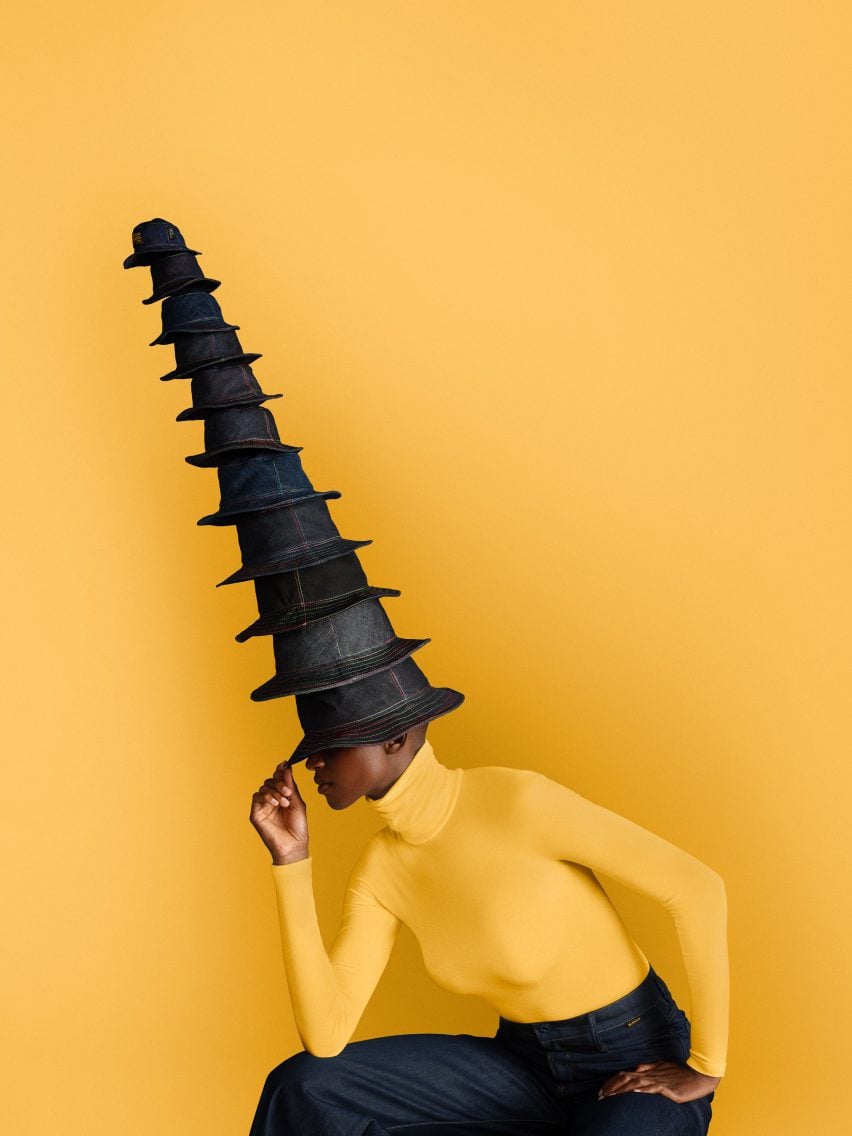 fashion，Hat，High fashion，Denim，clothes，Design，