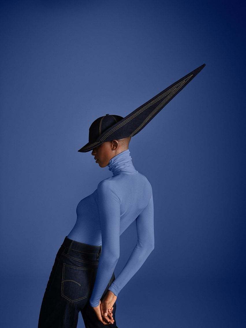 fashion，Hat，High fashion，Denim，clothes，Design，