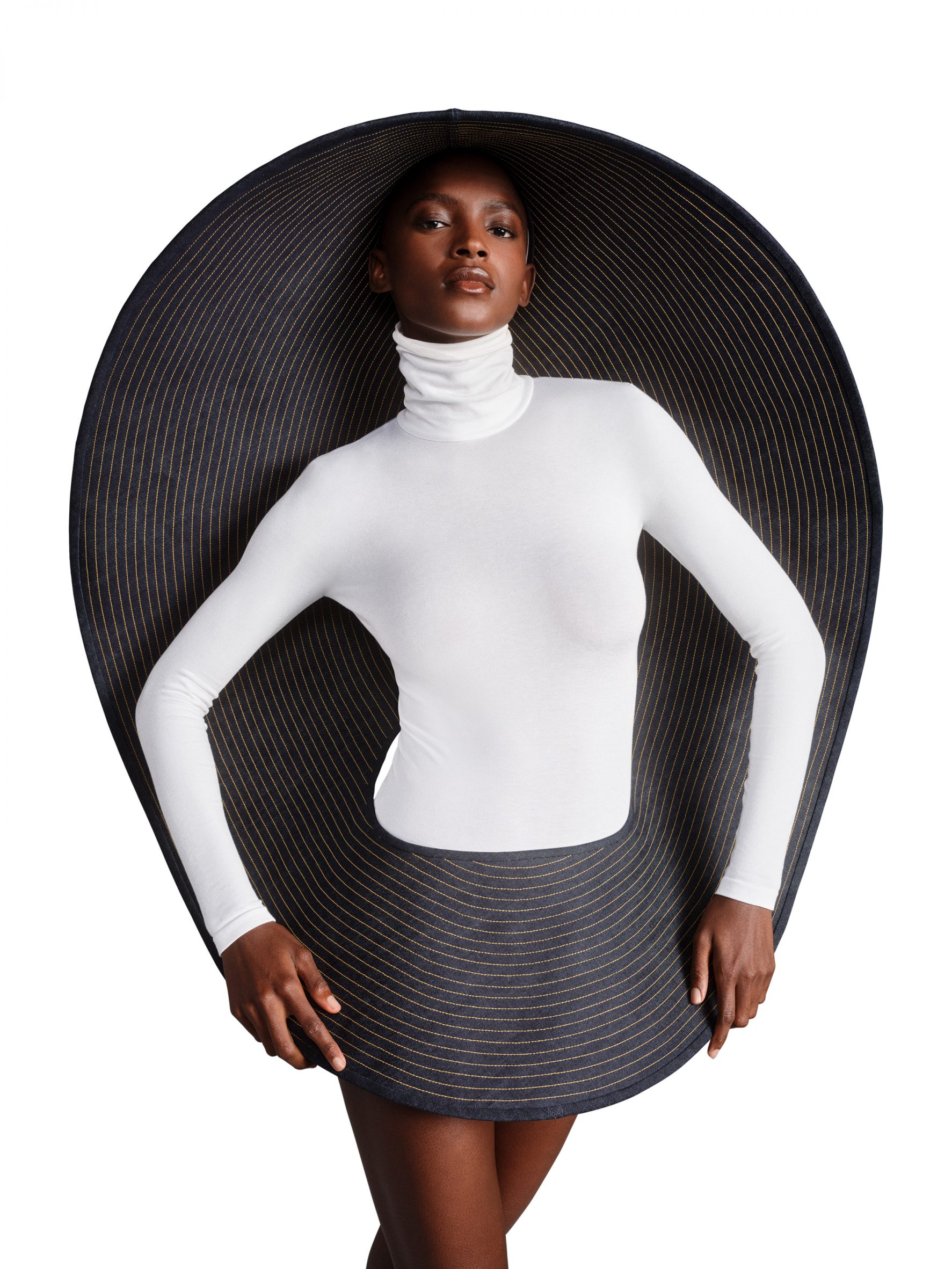 fashion，Hat，High fashion，Denim，clothes，Design，