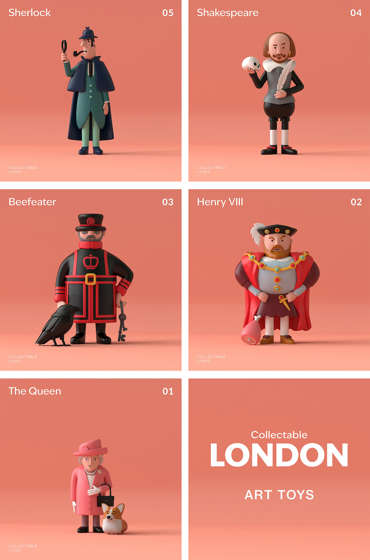 3d，艺术玩具，伦敦，纪念品，人物IP，