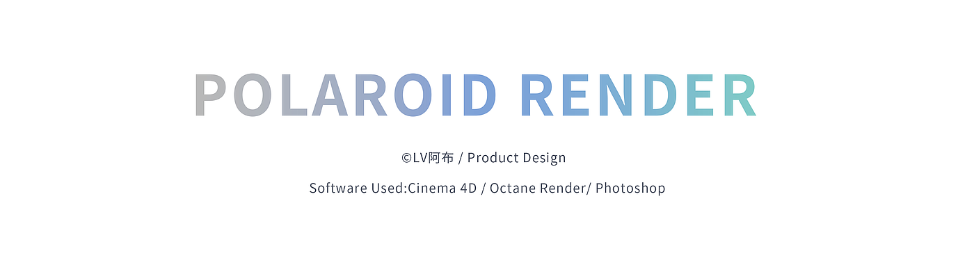 Electronics，Polaroid，Product rendering，3D products，camera，electronic product，