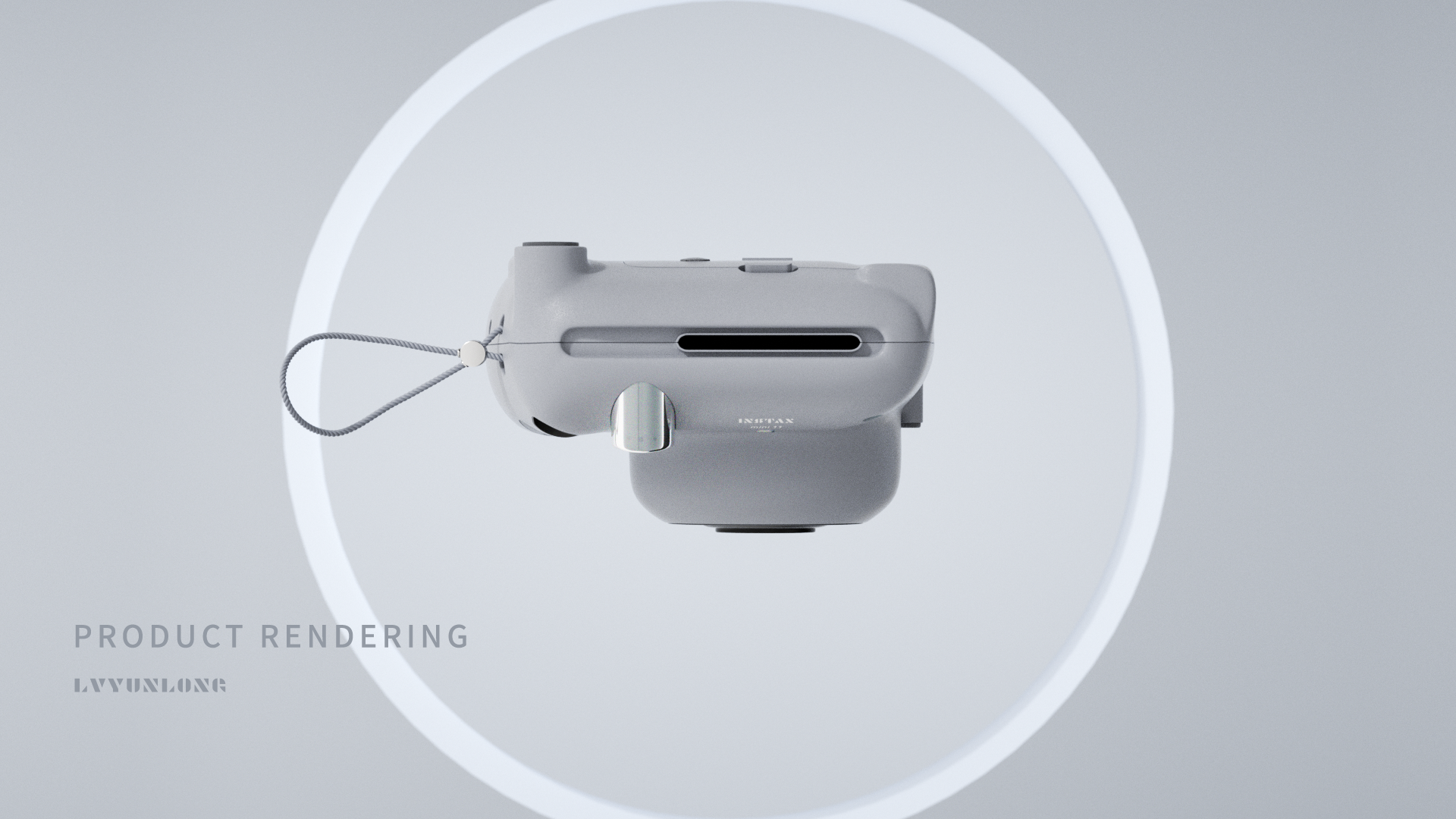 Electronics，Polaroid，Product rendering，3D products，camera，electronic product，