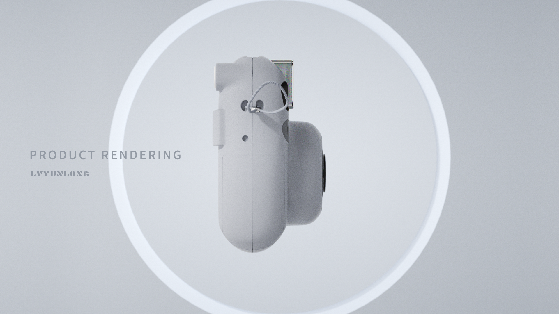Electronics，Polaroid，Product rendering，3D products，camera，electronic product，