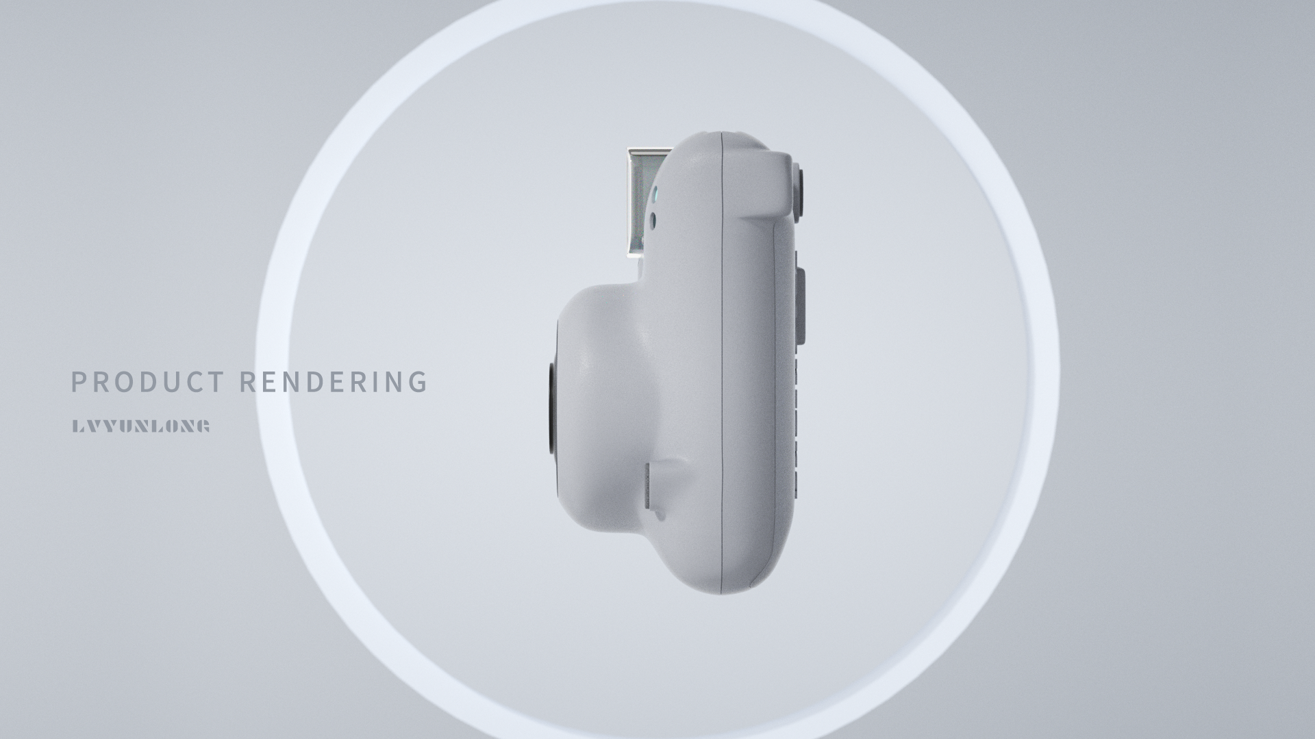 Electronics，Polaroid，Product rendering，3D products，camera，electronic product，