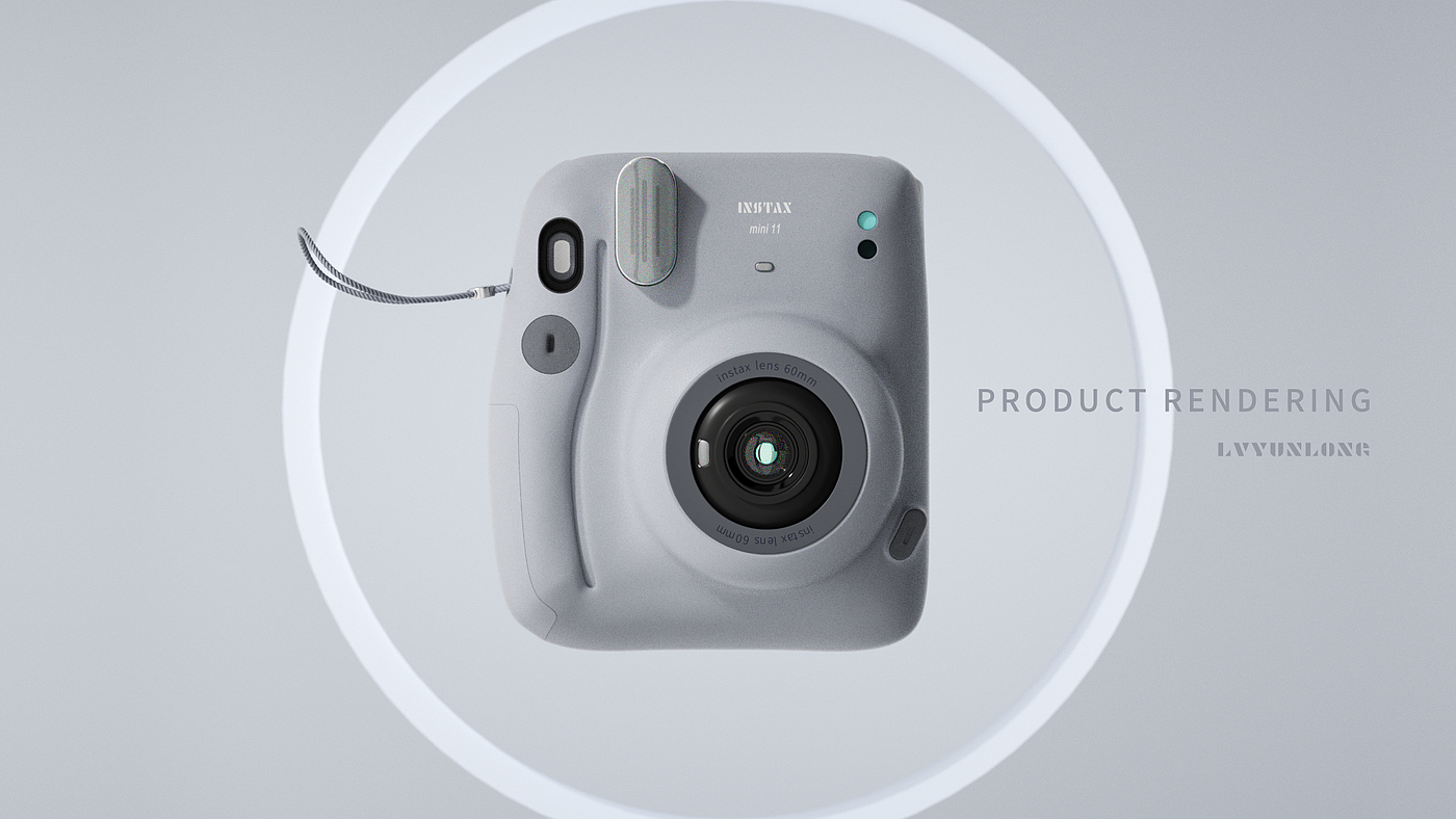 Electronics，Polaroid，Product rendering，3D products，camera，electronic product，