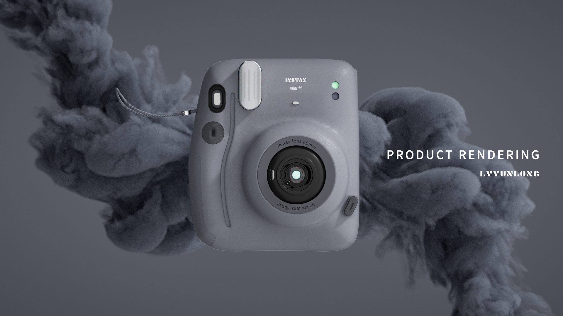 Electronics，Polaroid，Product rendering，3D products，camera，electronic product，
