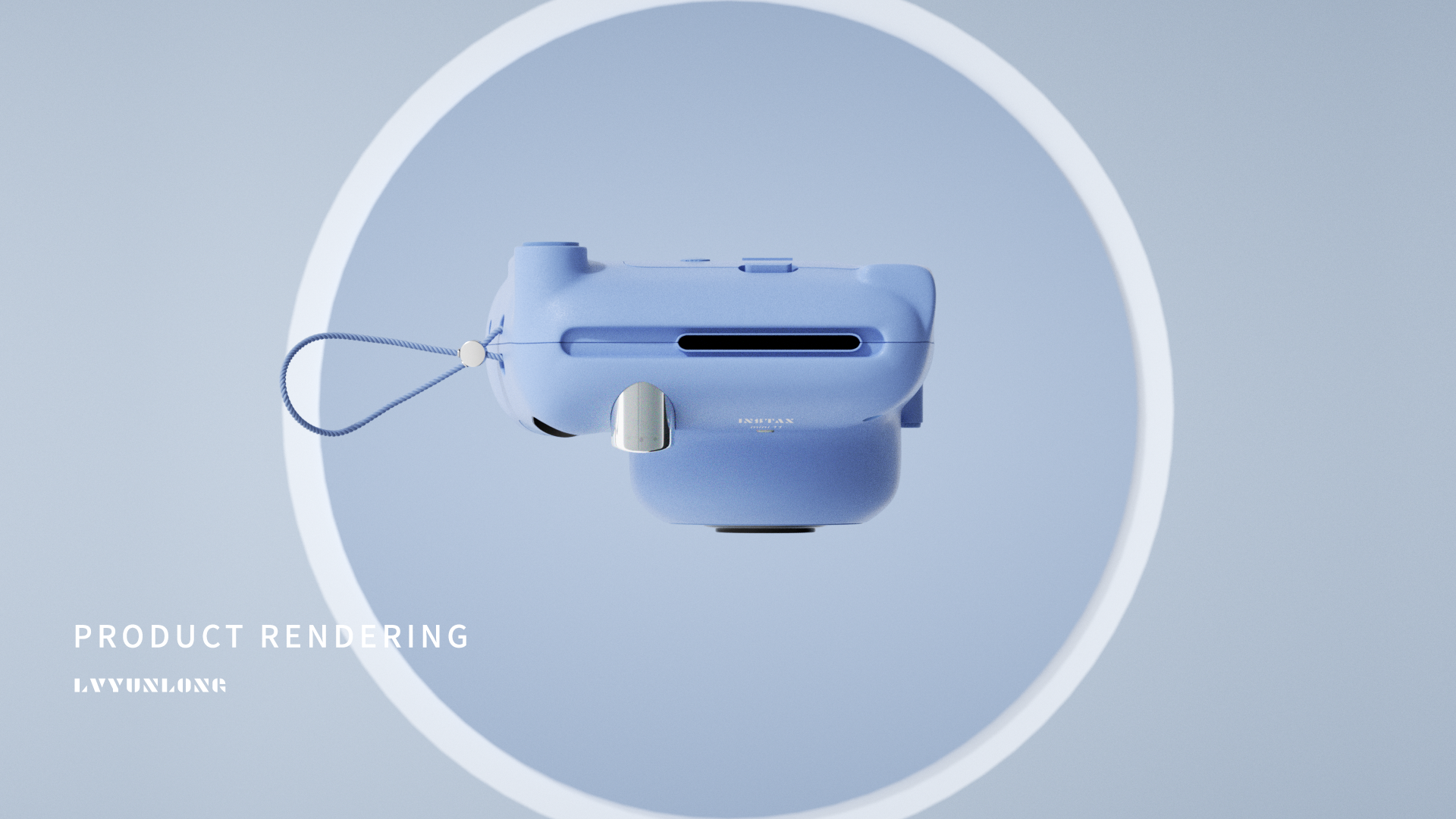 Electronics，Polaroid，Product rendering，3D products，camera，electronic product，