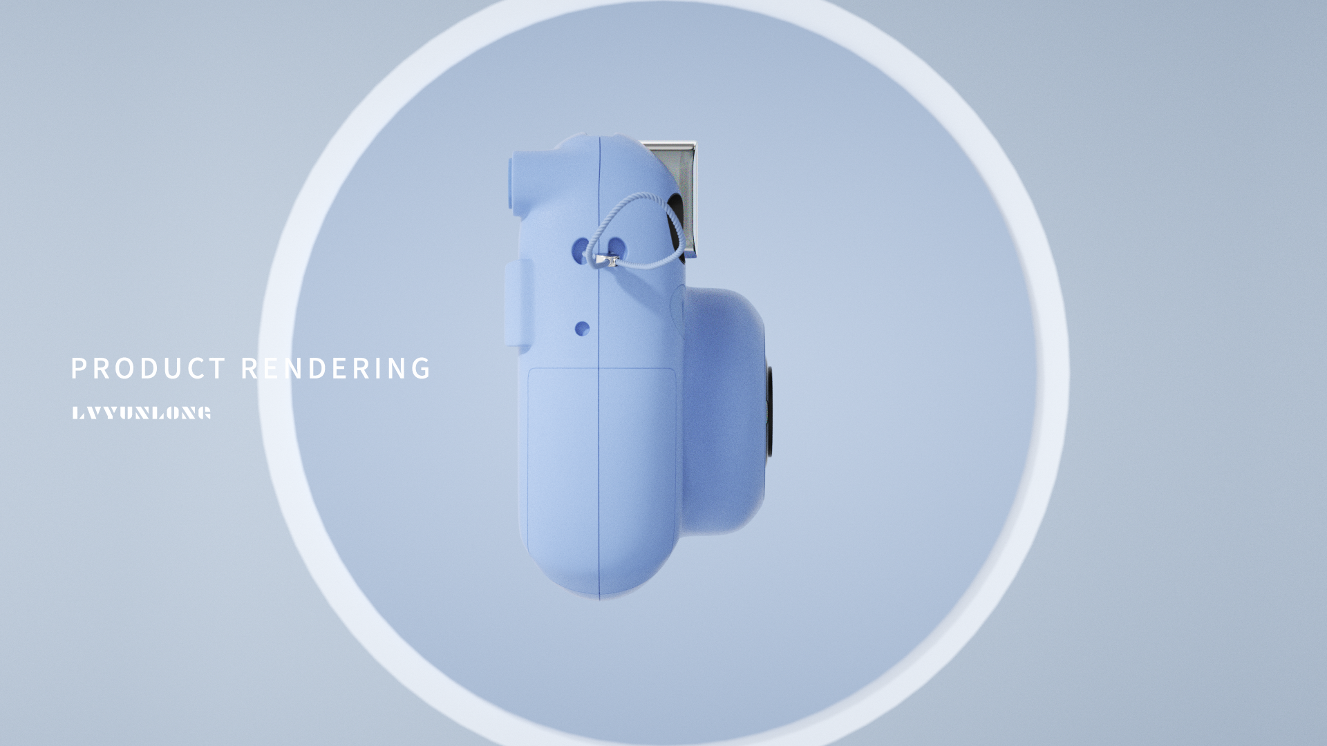 Electronics，Polaroid，Product rendering，3D products，camera，electronic product，