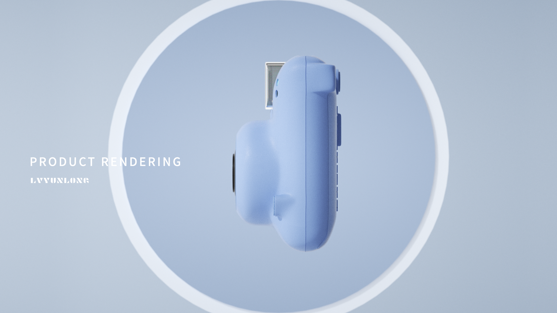 Electronics，Polaroid，Product rendering，3D products，camera，electronic product，