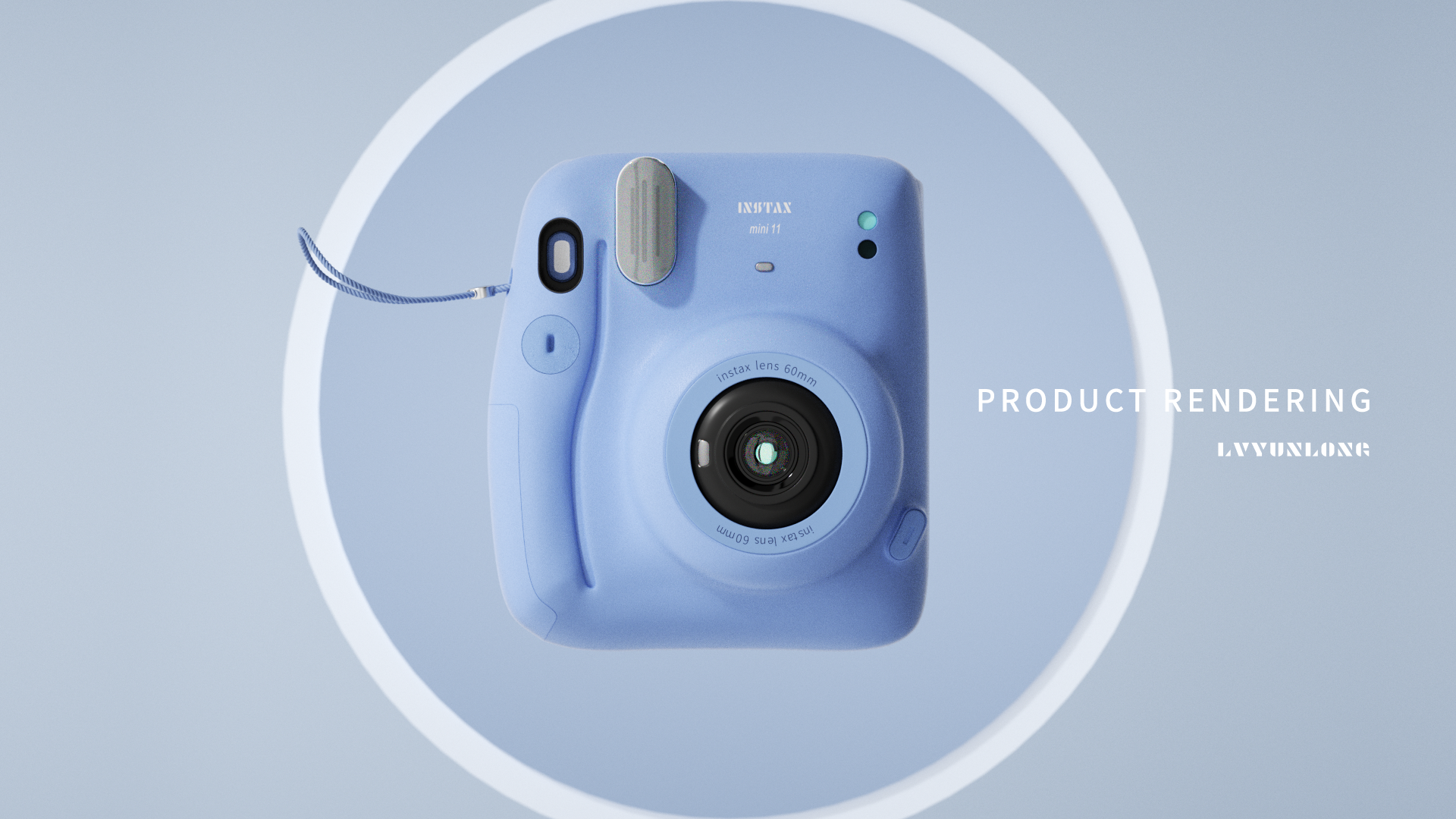 Electronics，Polaroid，Product rendering，3D products，camera，electronic product，