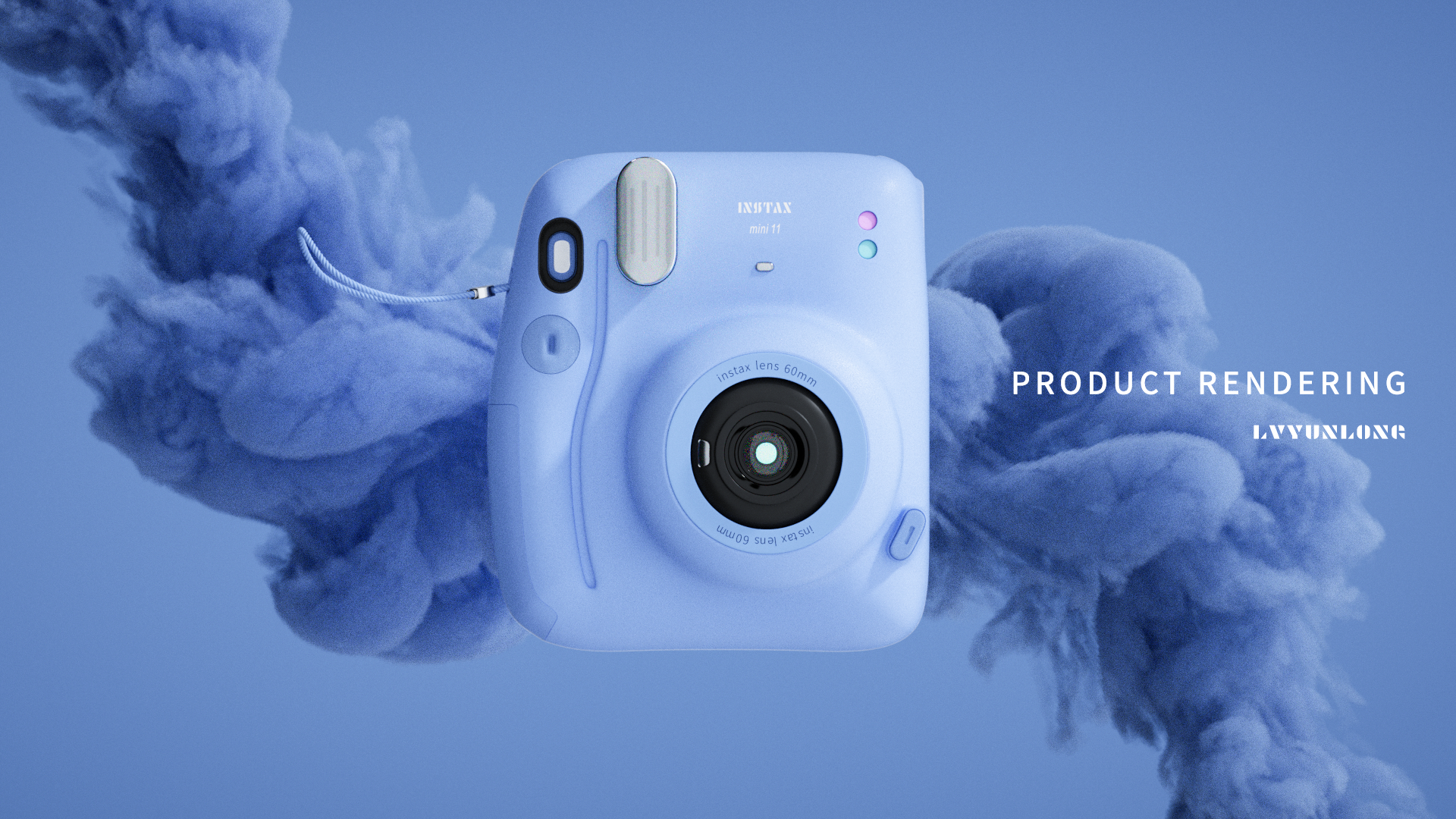 Electronics，Polaroid，Product rendering，3D products，camera，electronic product，