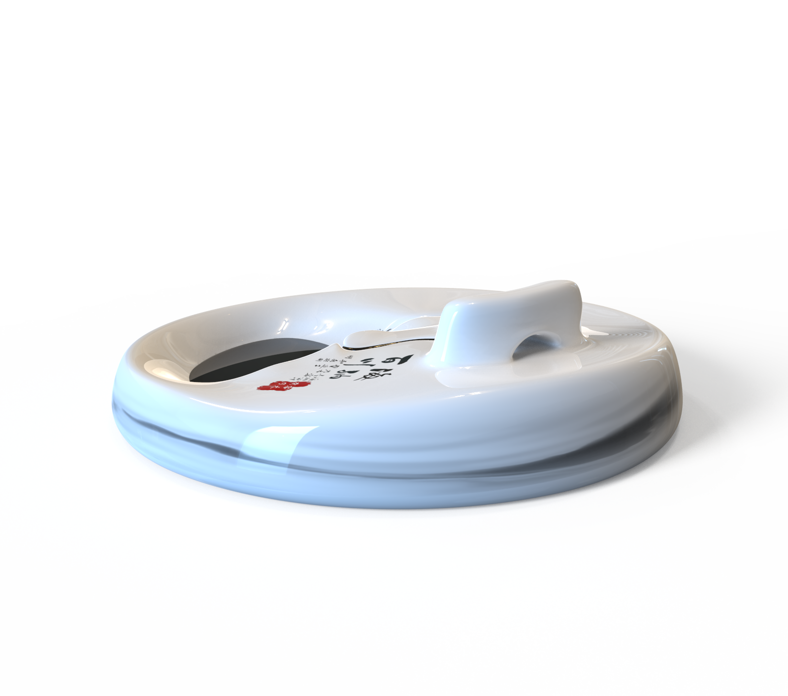 Into all rivers，Inkstone，Ink and wash，artistic conception，Idiom Wen Chuang，Chinese style，Calligraphy，ceramics，