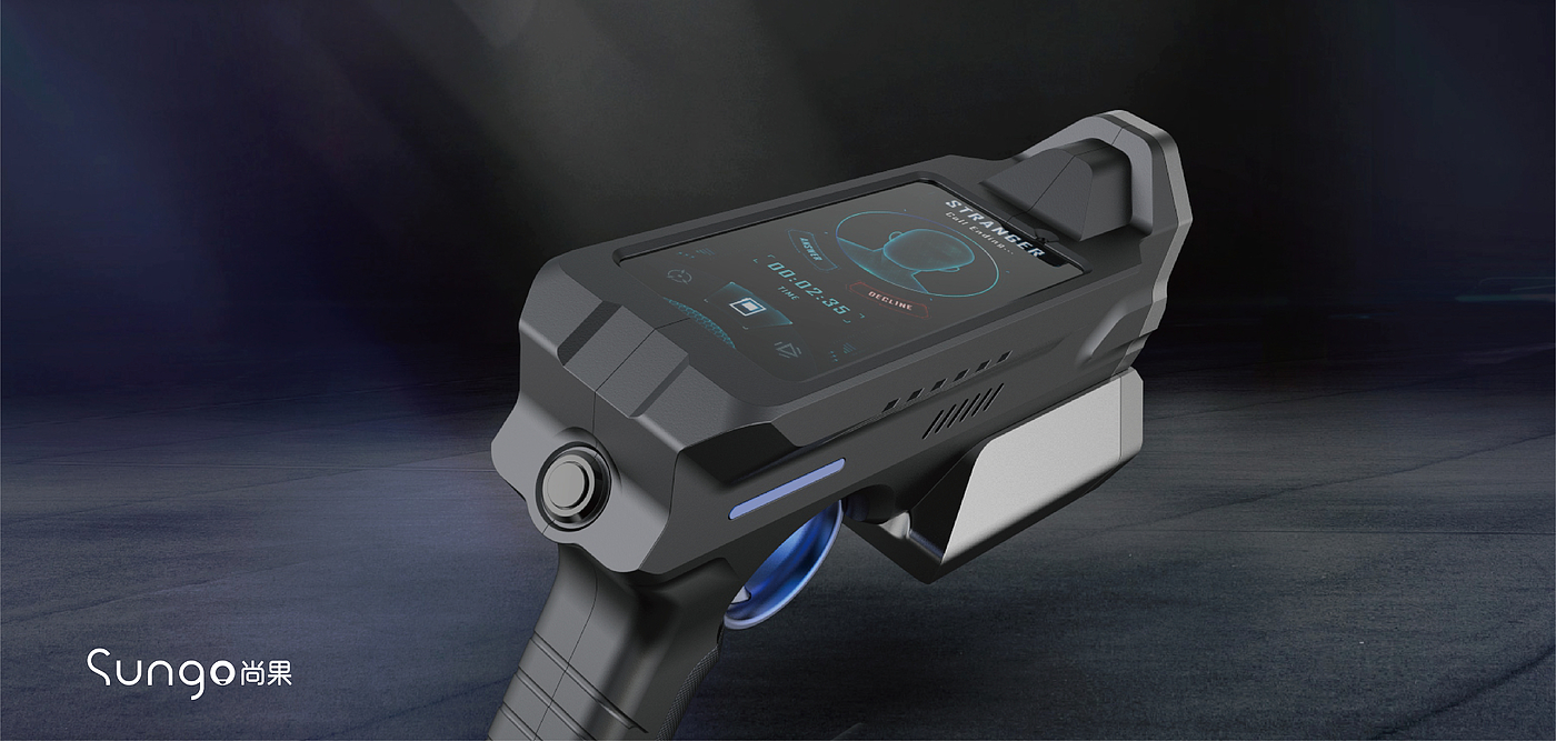 Appearance design，industrial design，Fingerprint gun，