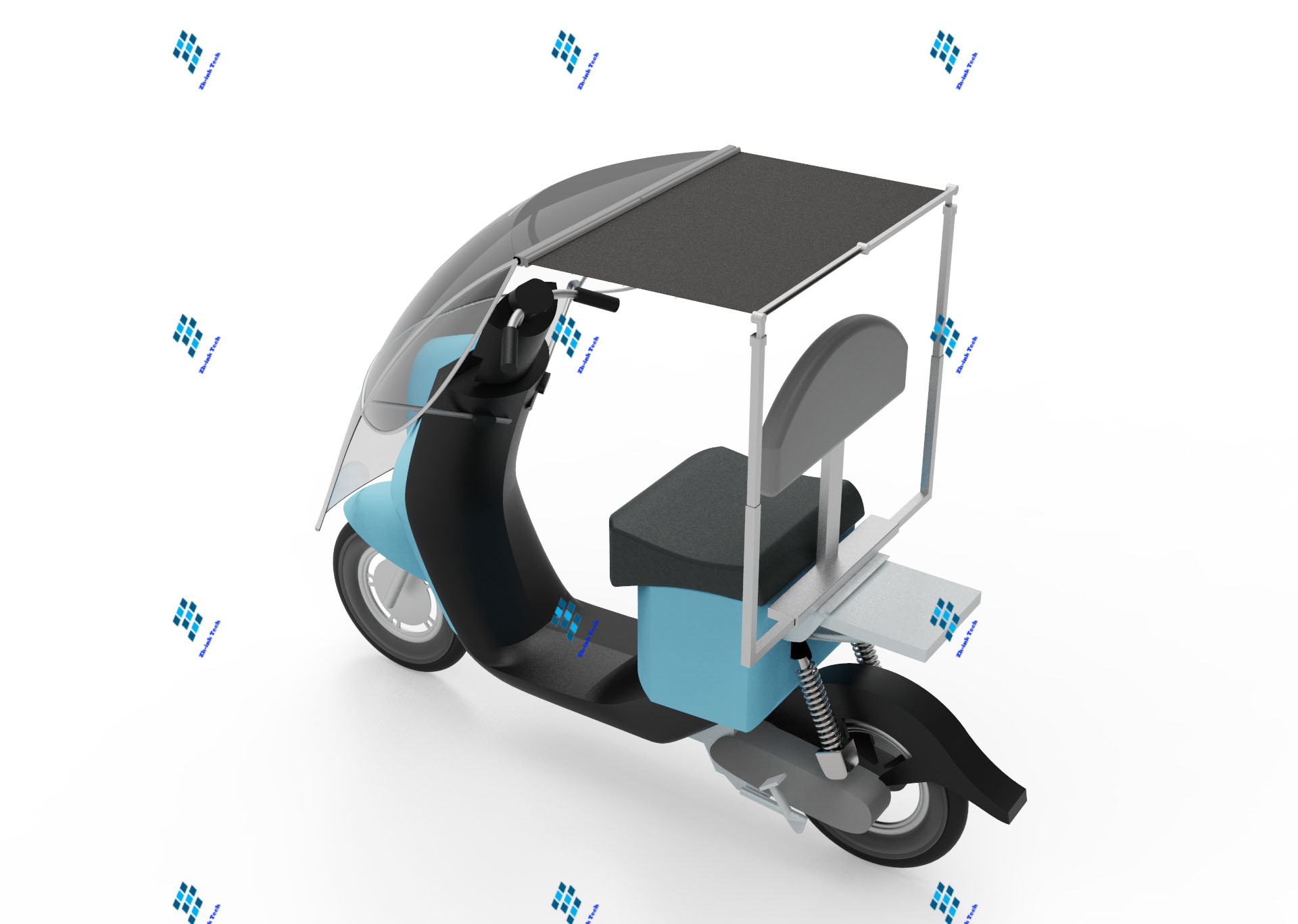 Electric vehicle，Rain shelter function，removable，sunshade，Bodybuilding，
