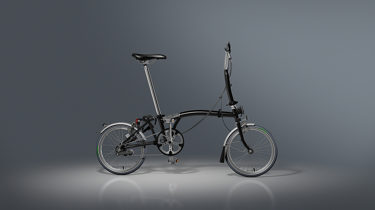 Brompton，折叠自行车，交通工具，工业设计，