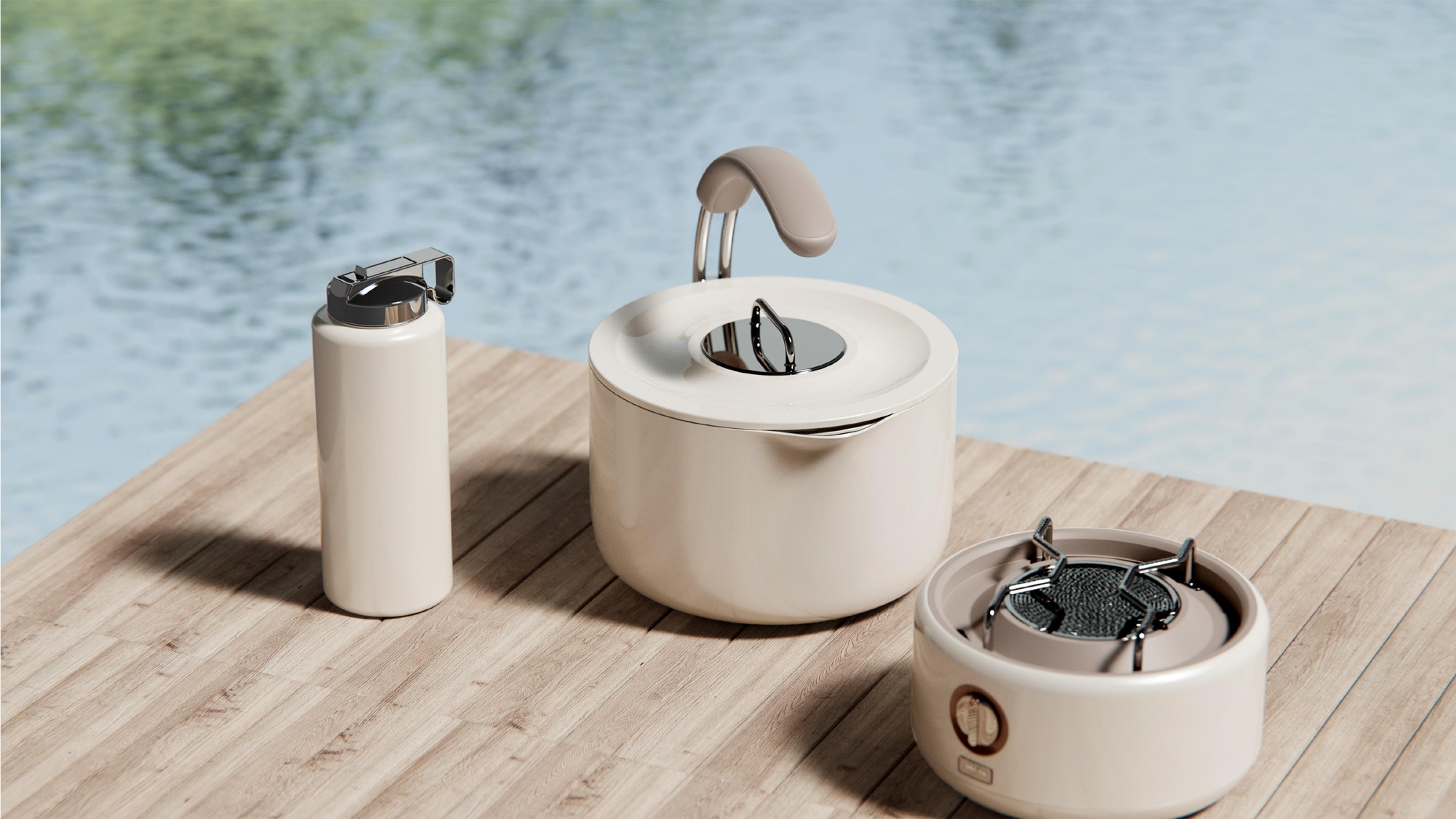 product design，industrial design，sample reels，Keyshot rendering，camping，Card furnace，