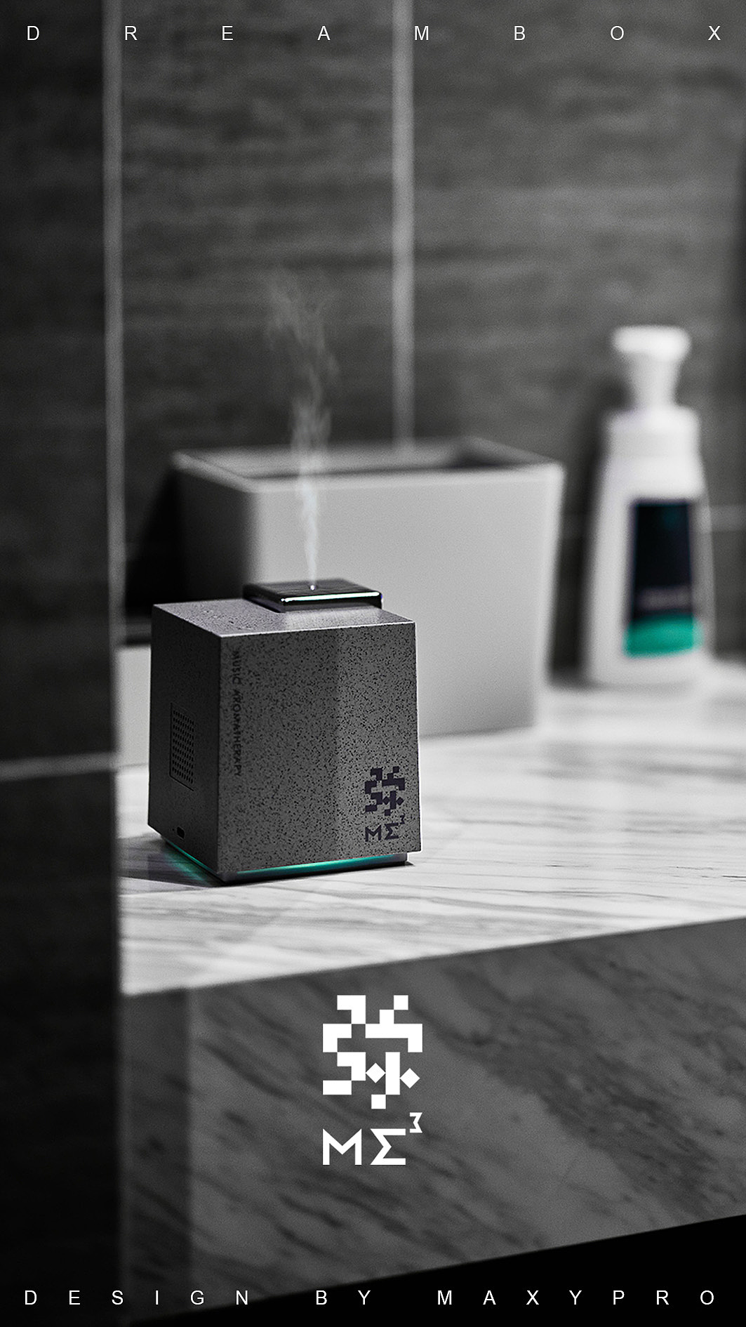 Fragrance Aromatherapy，White noise，Atmosphere night light，Music Bluetooth，Reduced geometry，Pure essential oil fragrance instrument，Music fragrance，Home, Zen tea, yoga meditation, office，