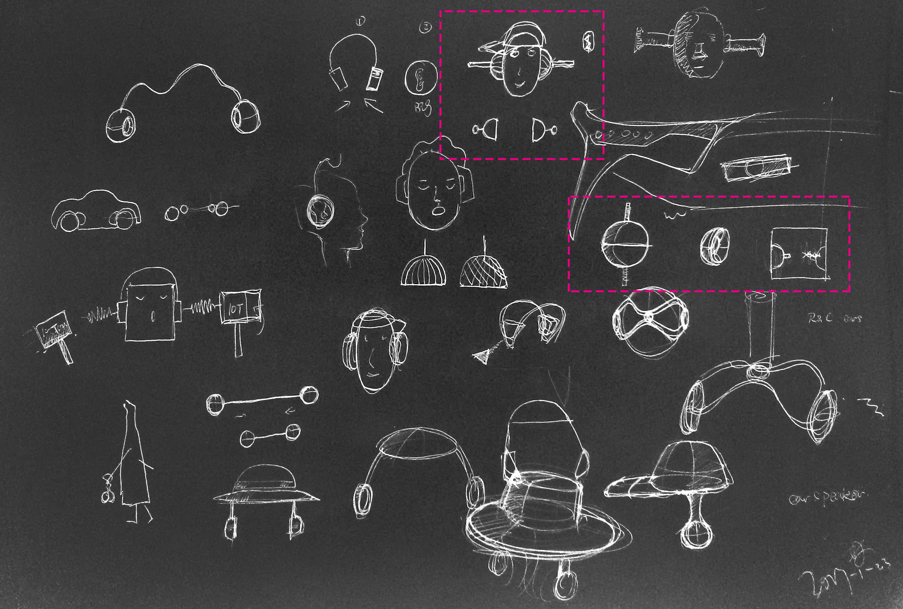 industrial design，headset，conceptual design，