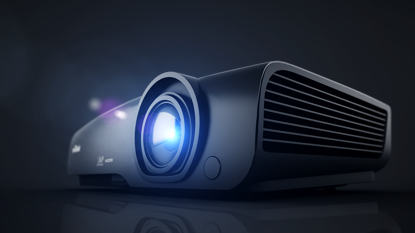 cgi，Projector，household electrical appliances，black，Render，