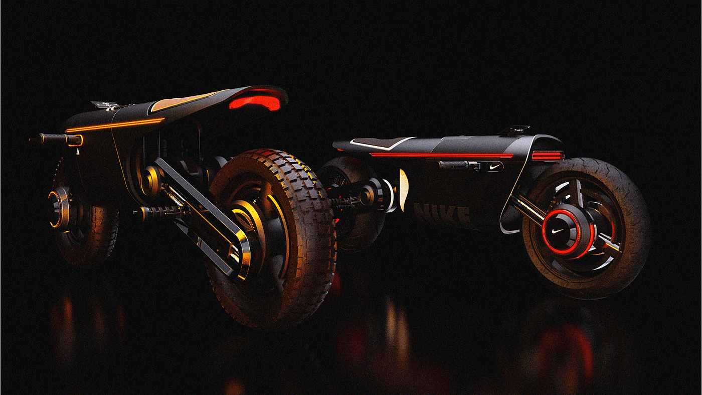 locomotive，motorcycle，Nike，