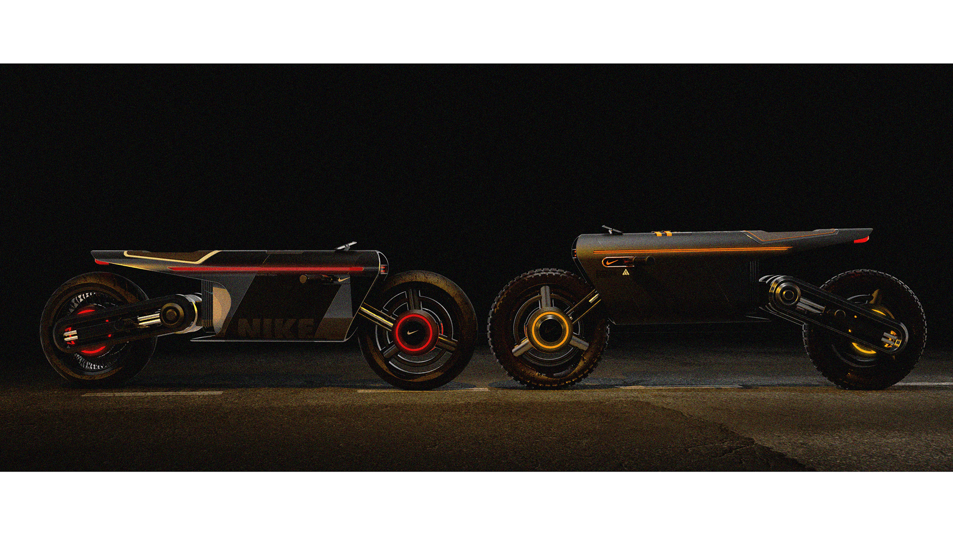 locomotive，motorcycle，Nike，