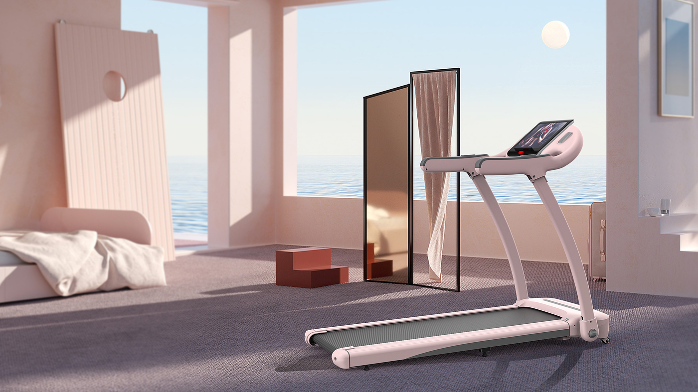 Fitness Equipment，Treadmill，Simplicity，Streamline feeling，household，