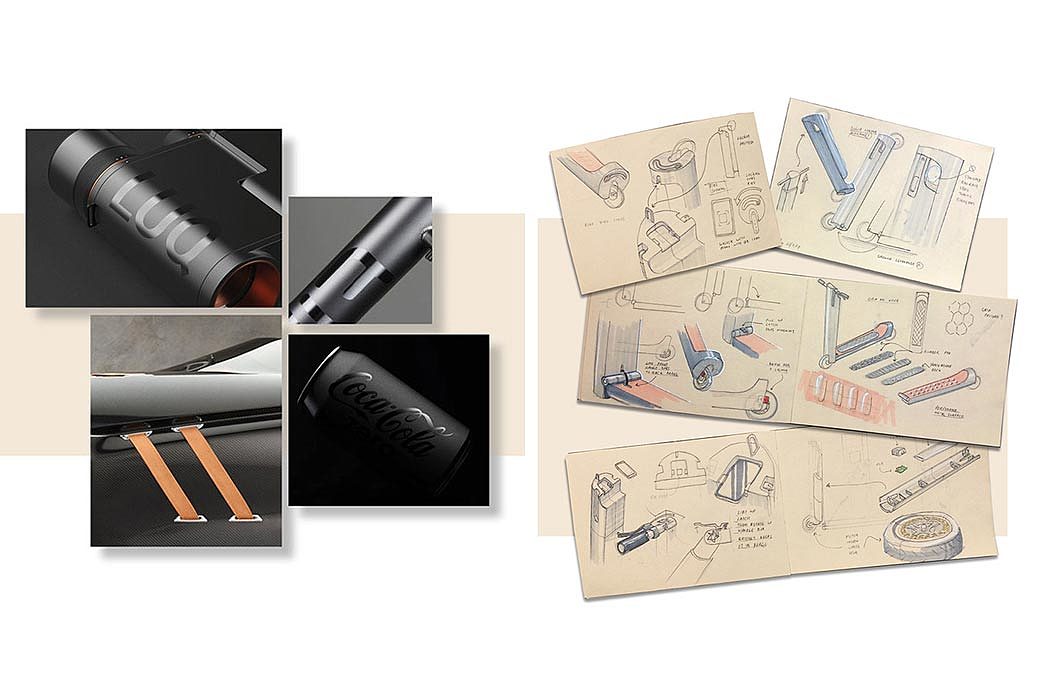 conceptual design，vehicle，Electric scooter，Glide，
