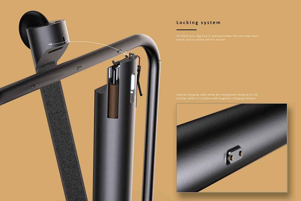 conceptual design，vehicle，Electric scooter，Glide，