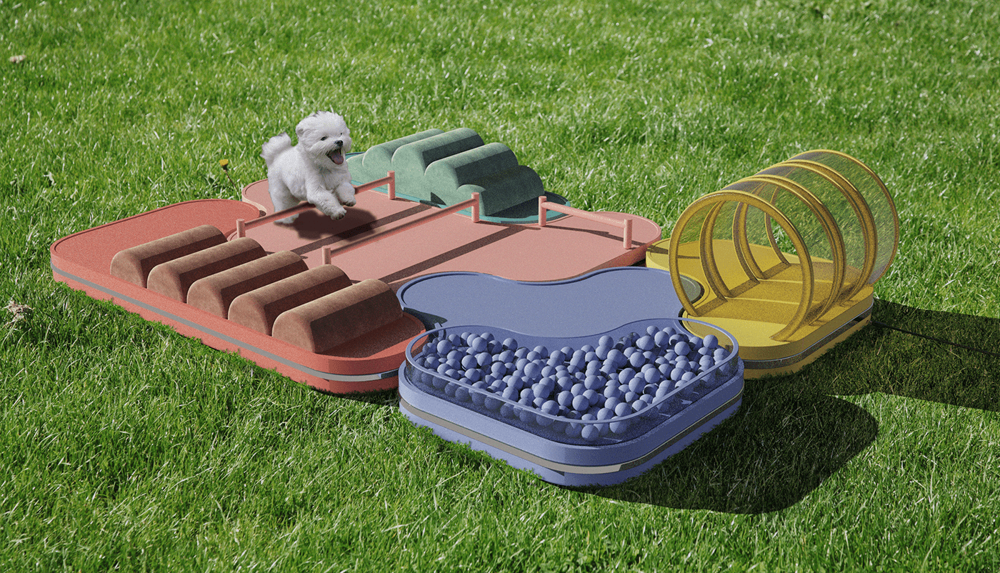 product design，Pets，Appearance design，Dog playground，