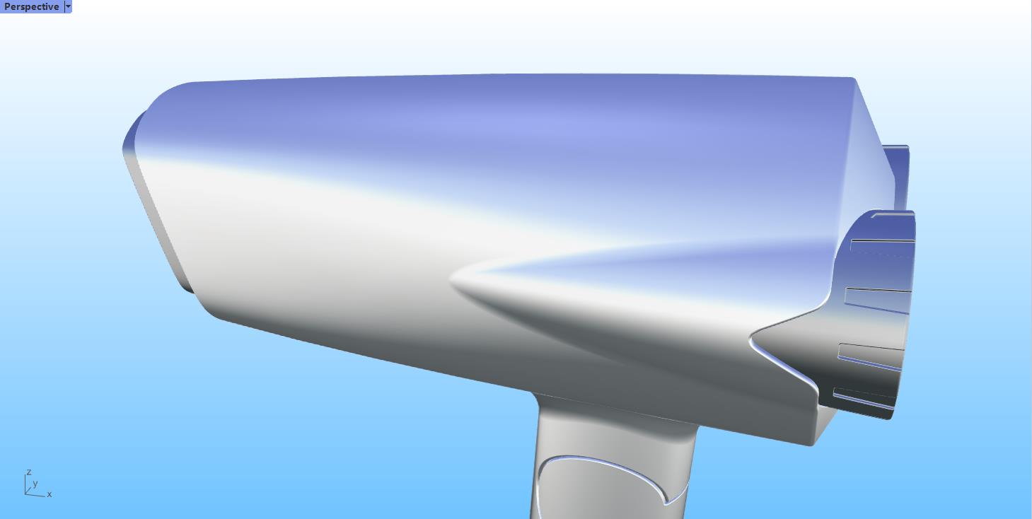 hair drier，hair drier，industrial design，industrial design，Rhinoceros modeling，Rhinoceros modeling，Rhino modeling，Rhino modeling，Tutorial sharing，Tutorial sharing，Modeling tutorial，Modeling tutorial，Video tutorial，Video tutorial，household electrical appliances，household electrical appliances，