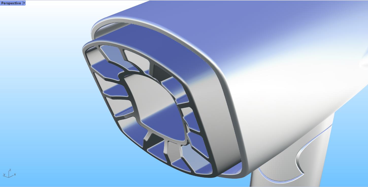 hair drier，hair drier，industrial design，industrial design，Rhinoceros modeling，Rhinoceros modeling，Rhino modeling，Rhino modeling，Tutorial sharing，Tutorial sharing，Modeling tutorial，Modeling tutorial，Video tutorial，Video tutorial，household electrical appliances，household electrical appliances，