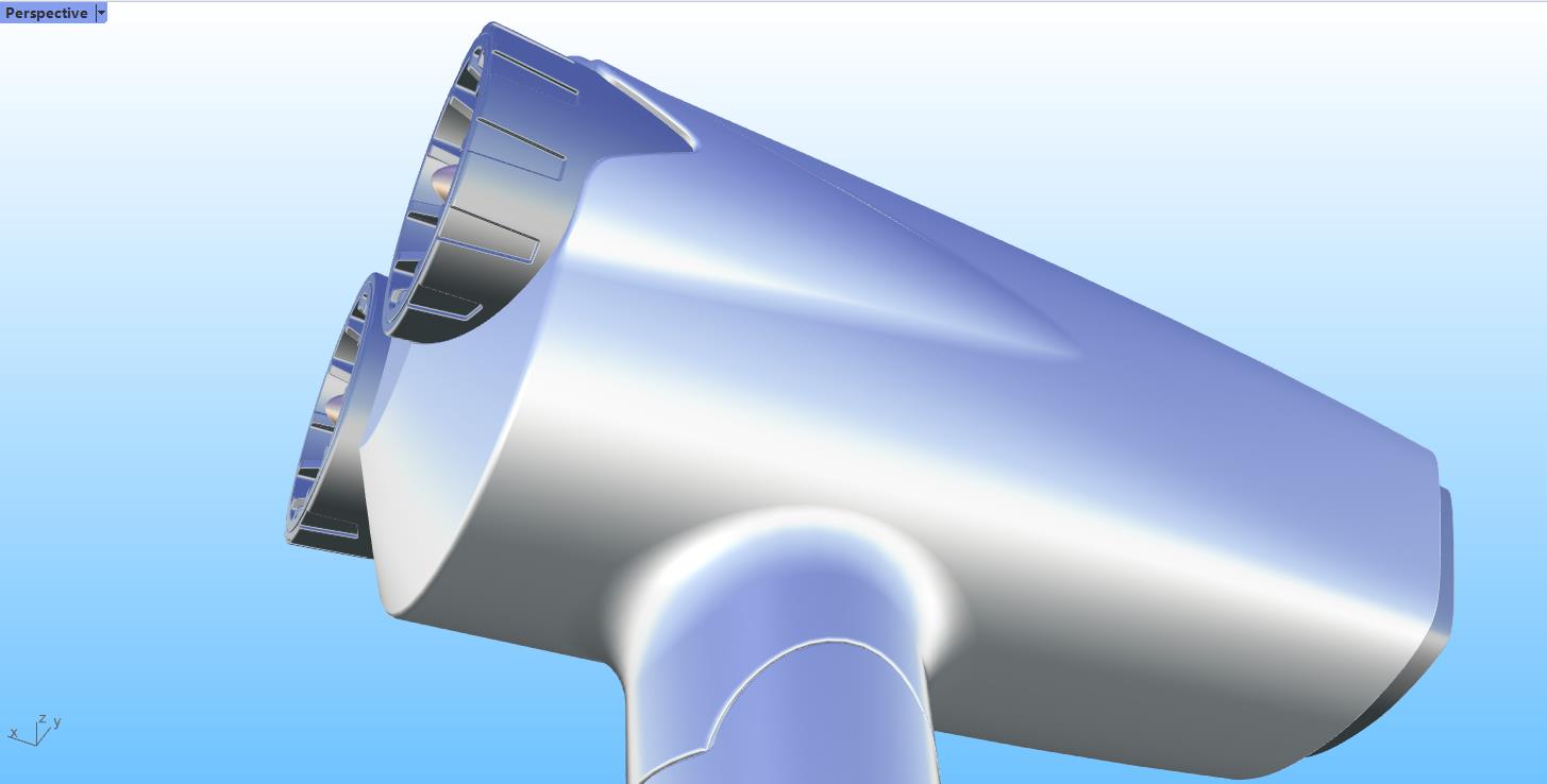 hair drier，hair drier，industrial design，industrial design，Rhinoceros modeling，Rhinoceros modeling，Rhino modeling，Rhino modeling，Tutorial sharing，Tutorial sharing，Modeling tutorial，Modeling tutorial，Video tutorial，Video tutorial，household electrical appliances，household electrical appliances，