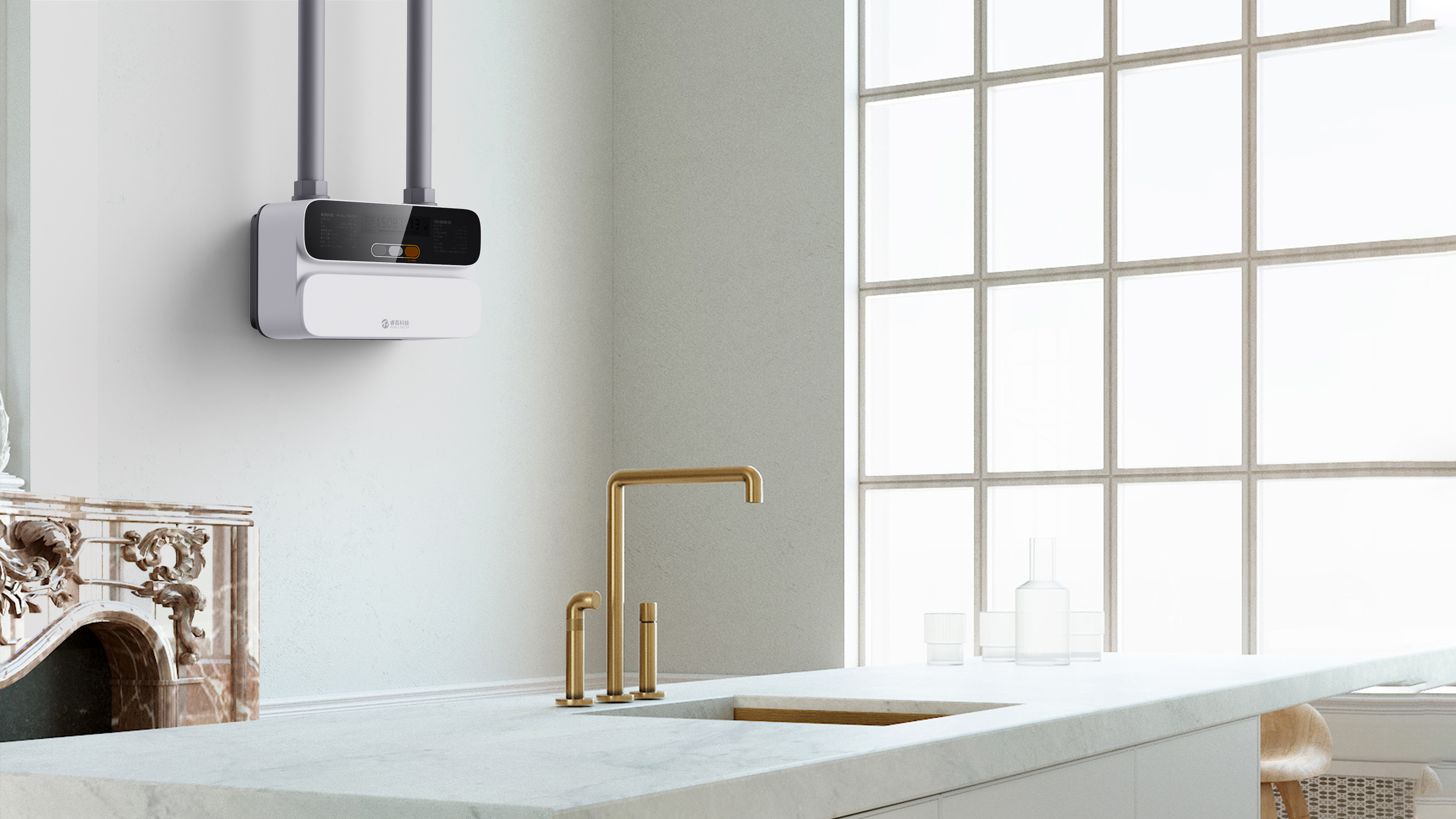 Minimalist geometry，Fusion home，Gas meter，Instruments，modularization，Geometric segmentation，