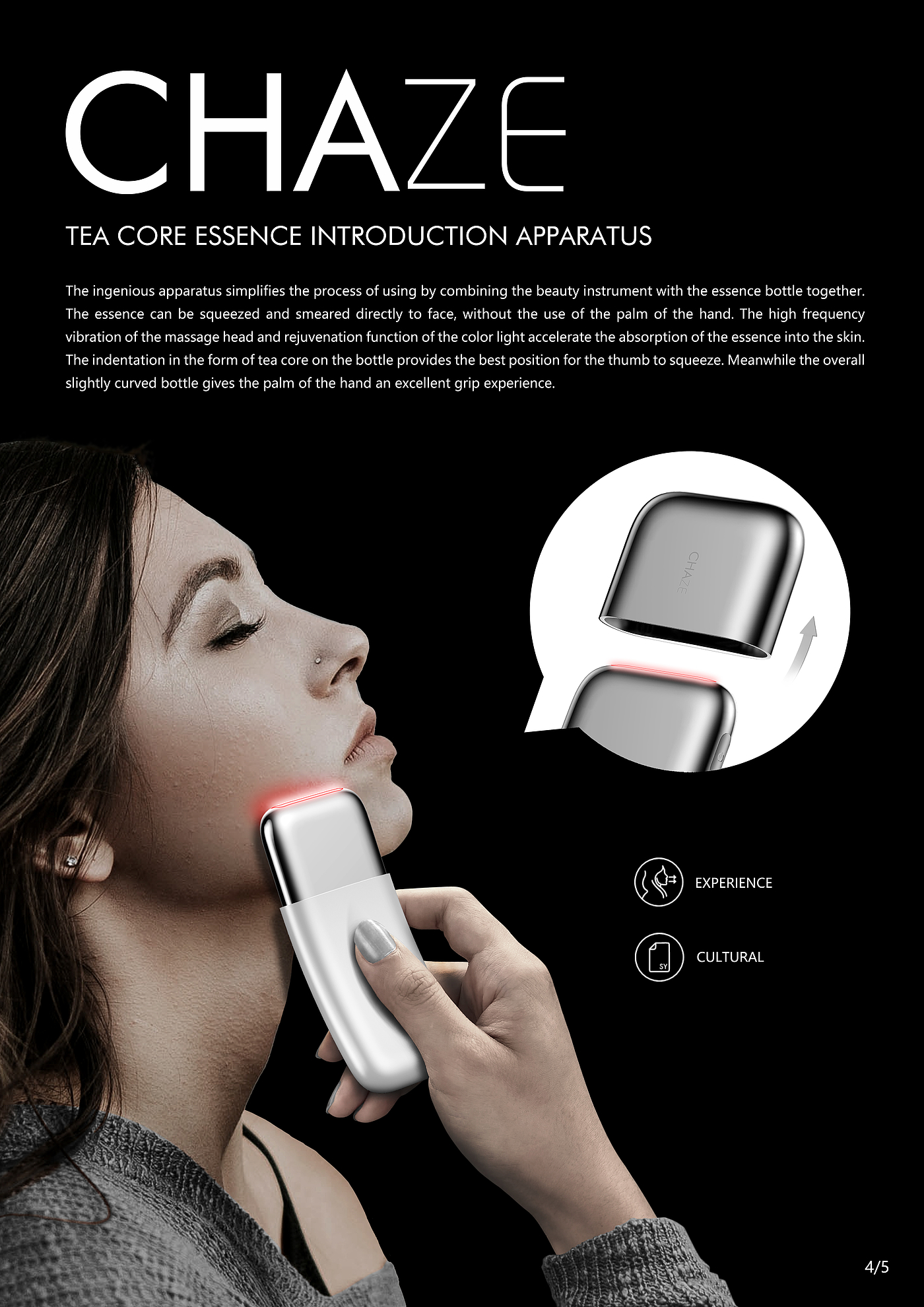 New Experience of Cosmetic Packaging，Essence packaging，Vibration massage，Colored light skin rejuvenation，Small and exquisite，Easy to carry，Beauty equipment，