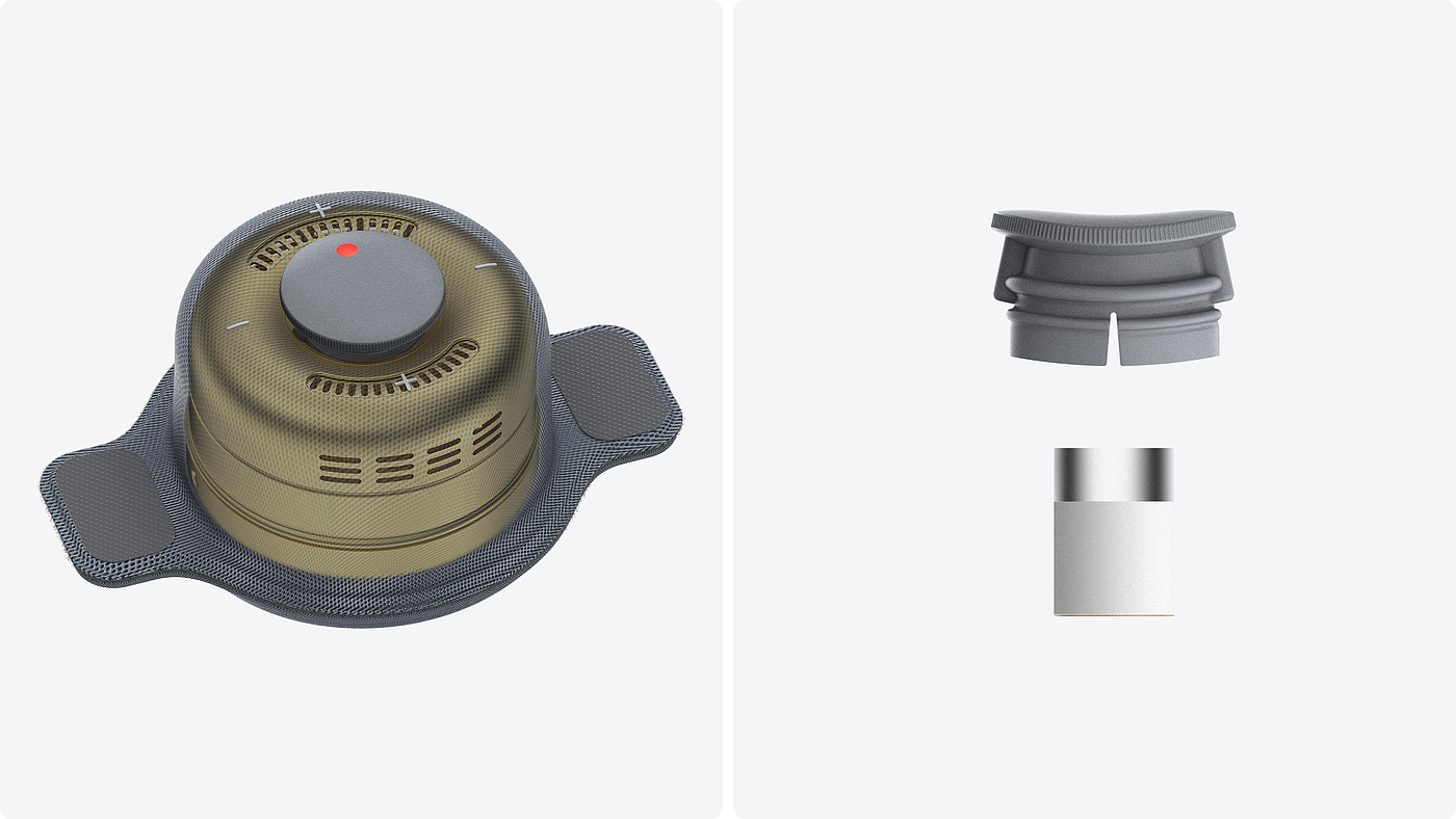 Ancient moxibustion，Visual temperature regulation，Infineless rotation，industrial design，