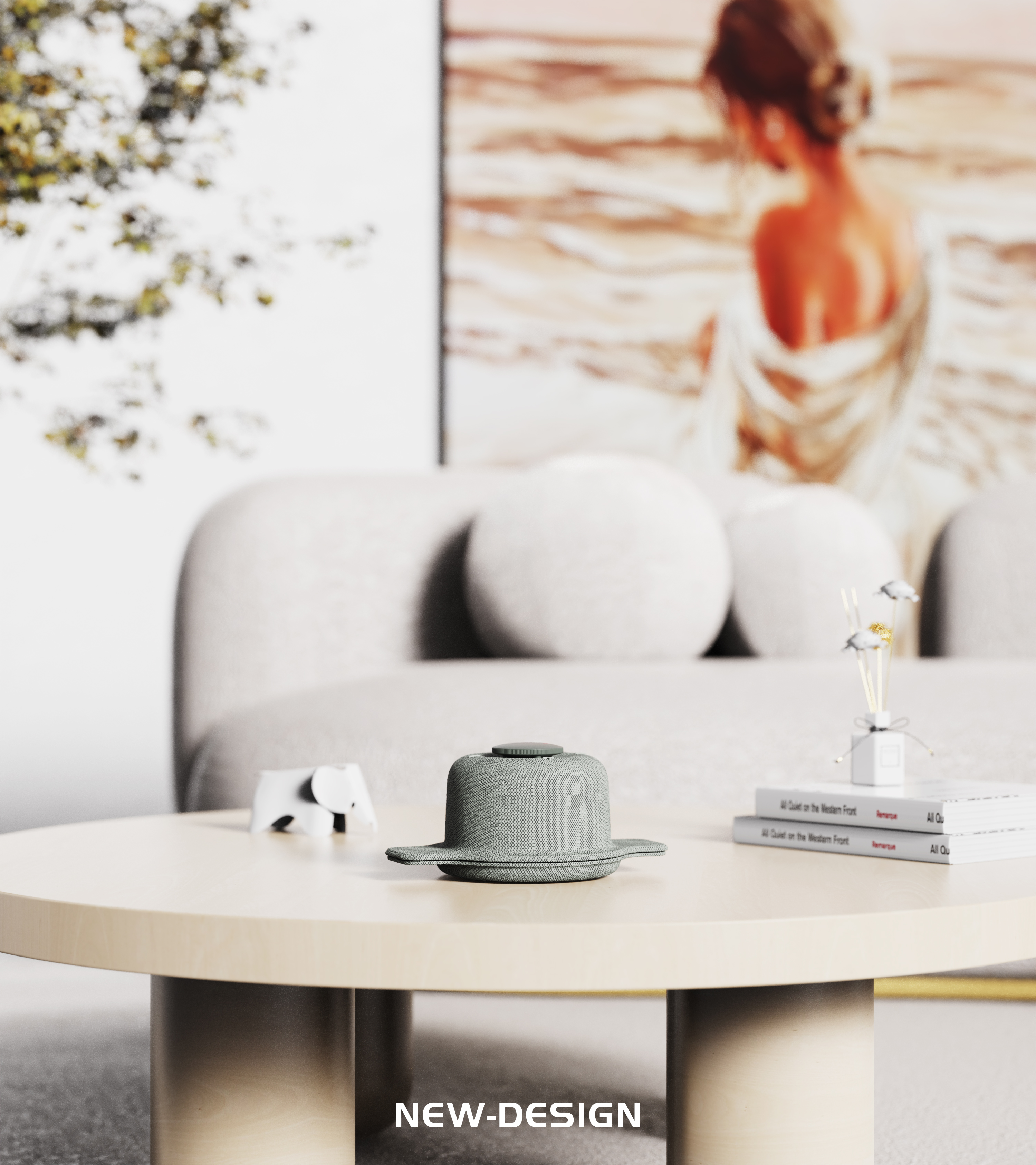 Ancient moxibustion，Visual temperature regulation，Infineless rotation，industrial design，