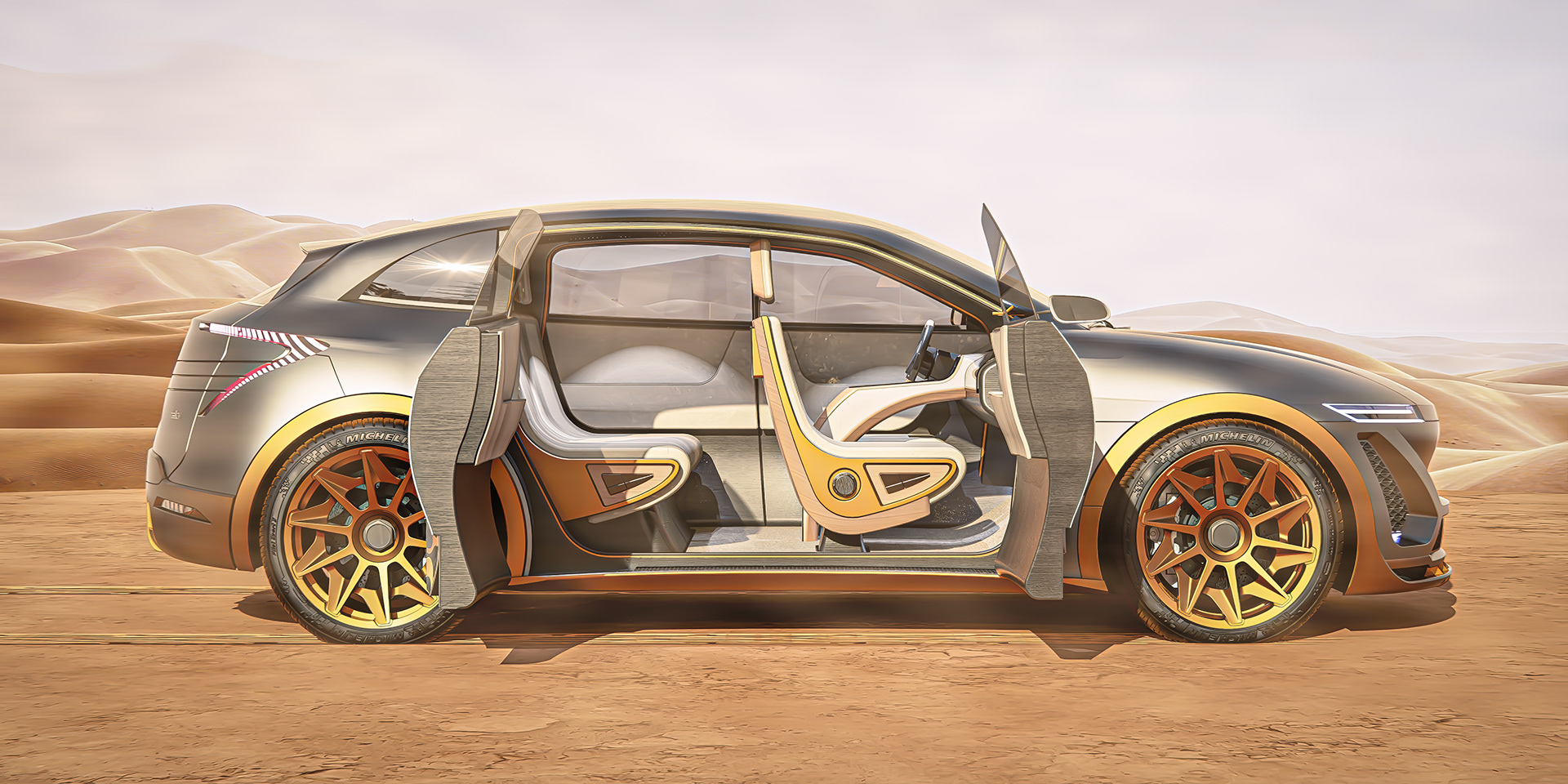 automobile，Sand dunes，Concept Car，Automobile design，
