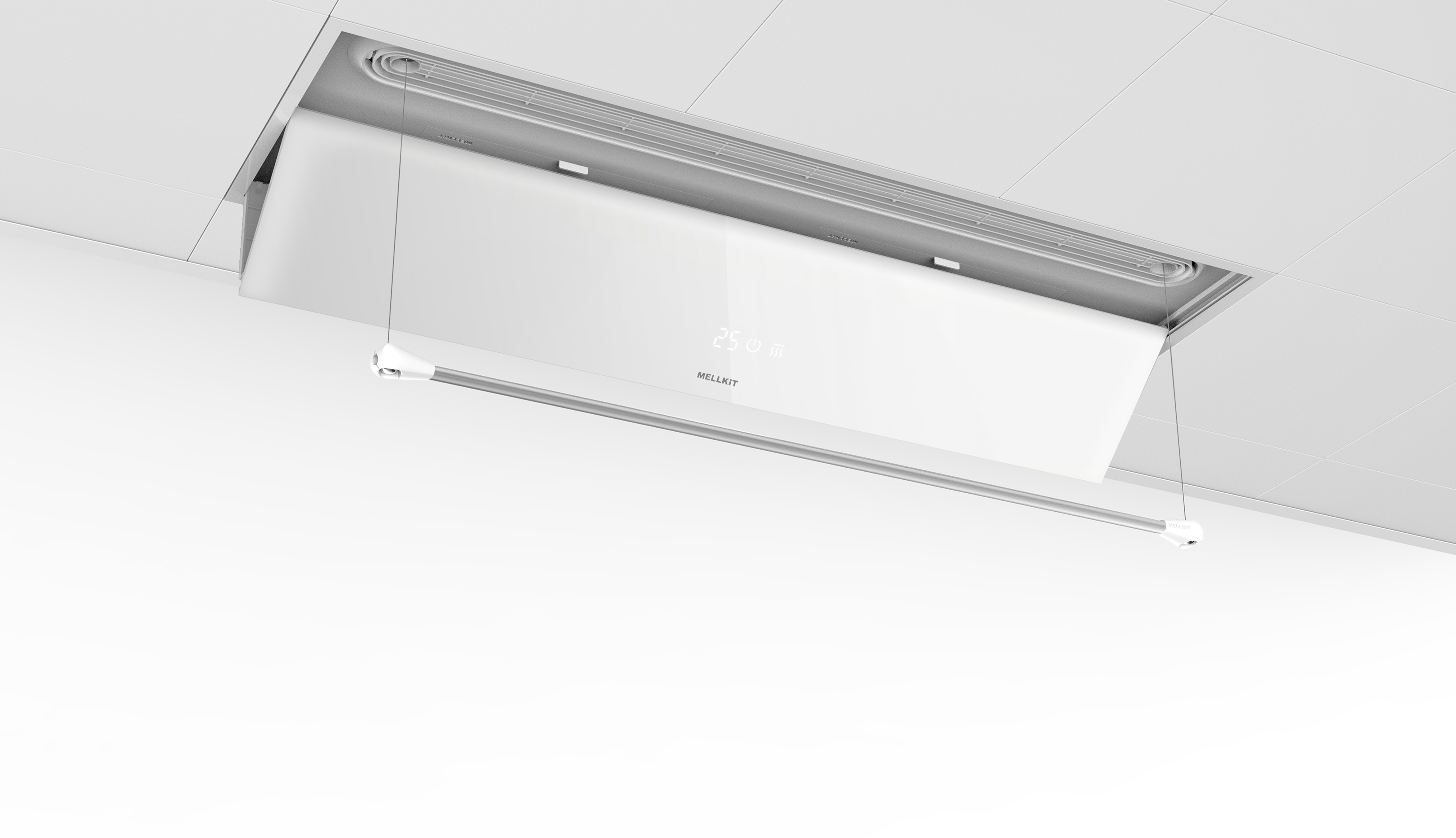 Bathroom air conditioning，Bathroom clothes drying pole，Quick-drying technology，Pure minimalism，Hotel must-have，Hidden clothesbar，